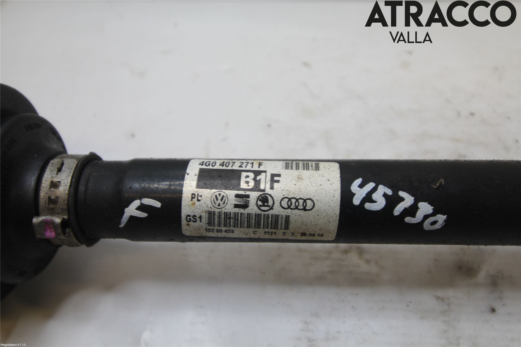 Audi Q5 09-16 Drivaxel Fram Vänster