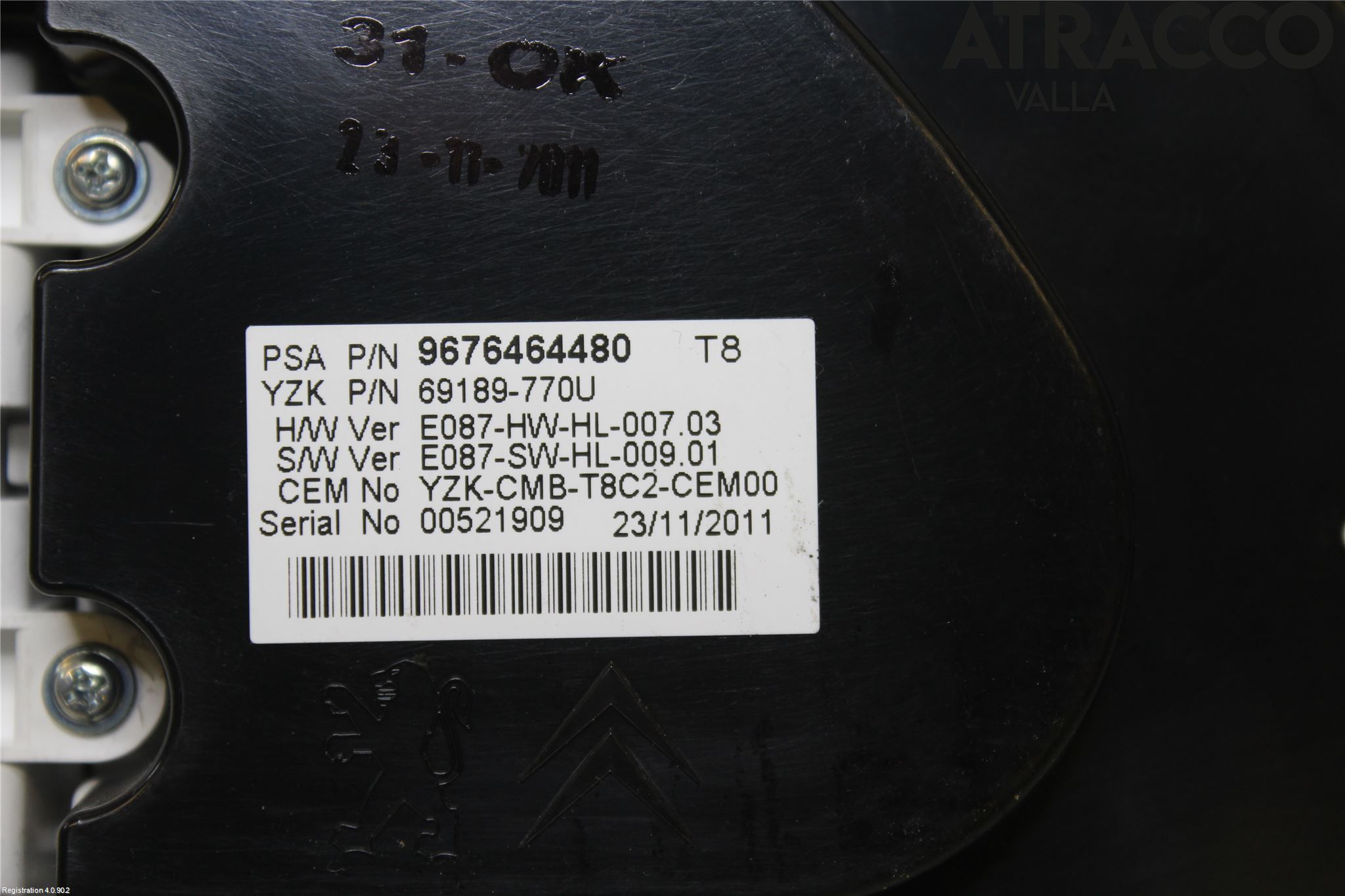 Peugeot 3008 09-16 Instrument Komb