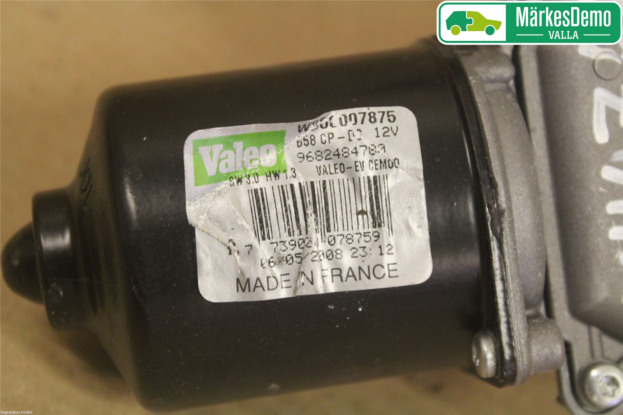 Citroen C4 PICASSO 06-13 Torkarmotor Vindruta