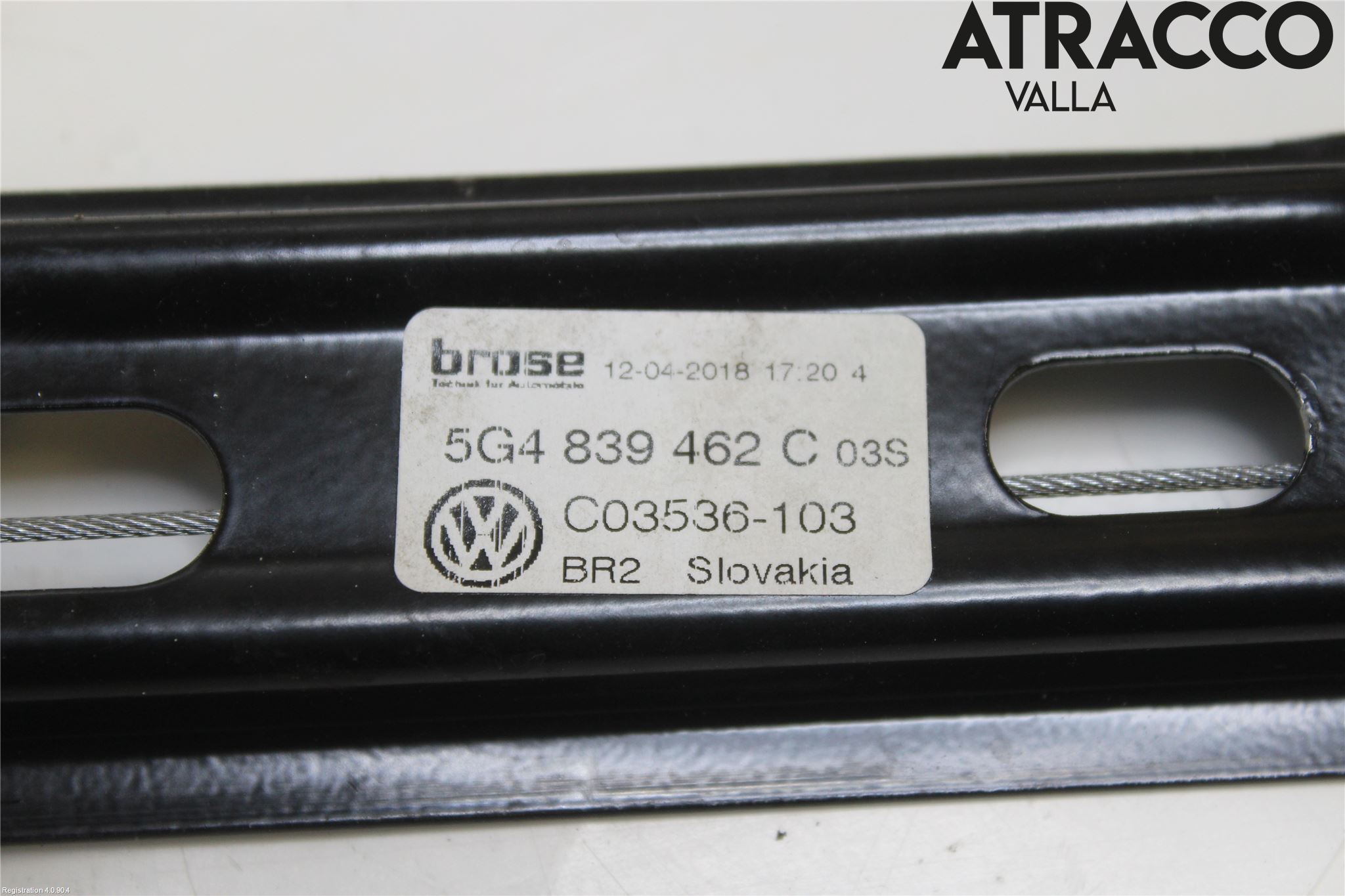 Volkswagen VW GOLF / E-GOLF VII 13-20 Fönsterhissmekanism