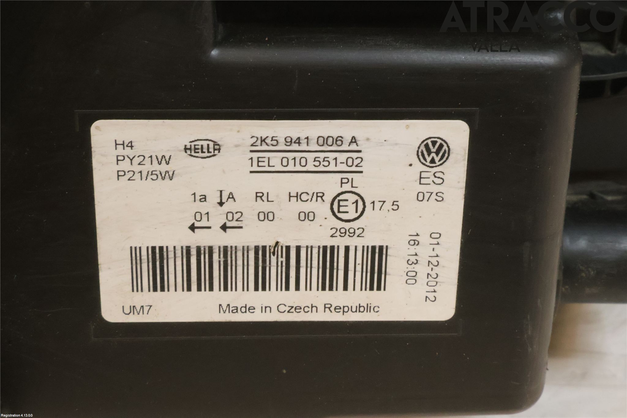 Volkswagen VW CADDY 11-15 Strålkastare Höger