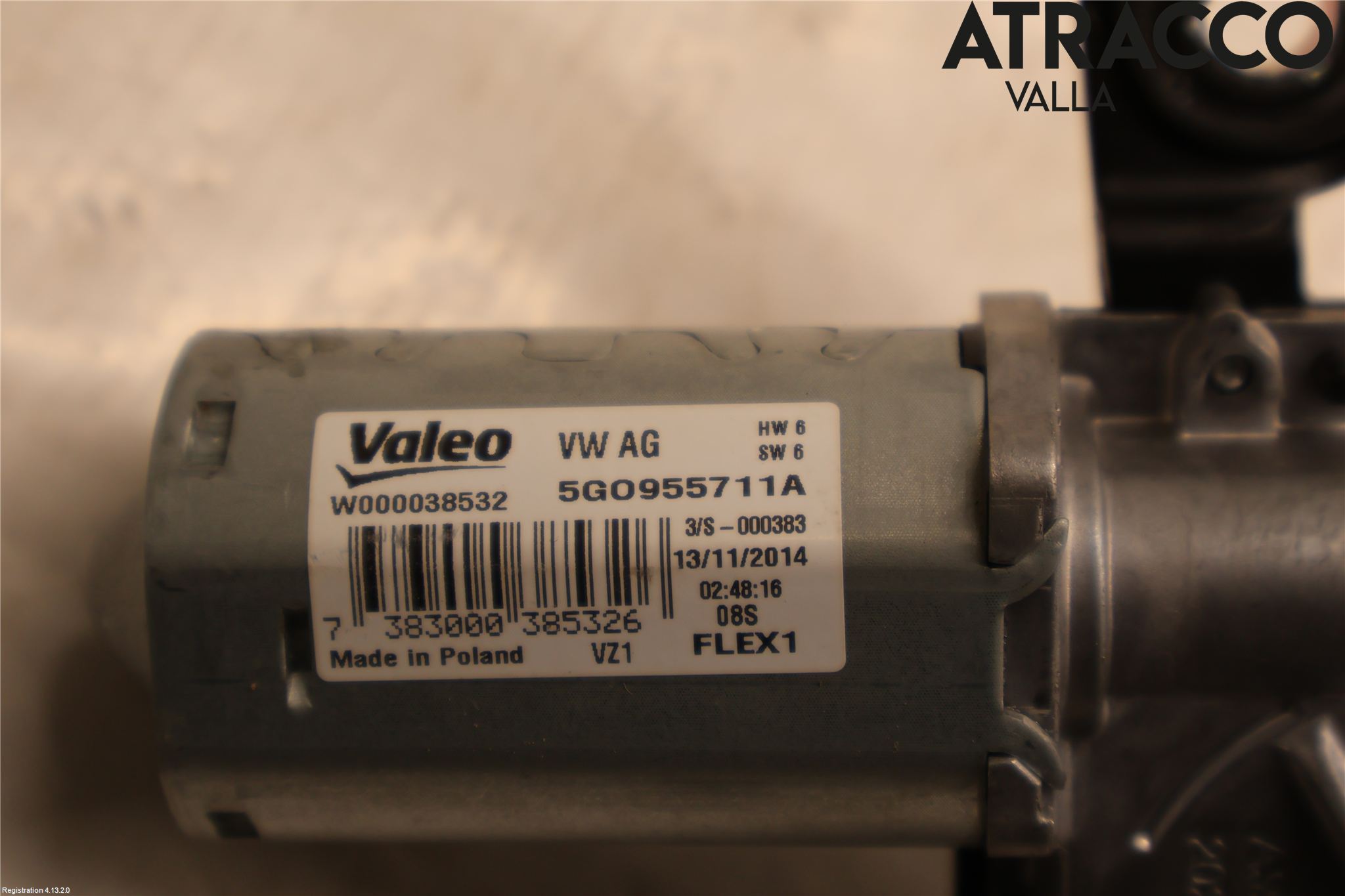 Volkswagen VW GOLF / E-GOLF VII 13-20 Torkarmotor Baklucka