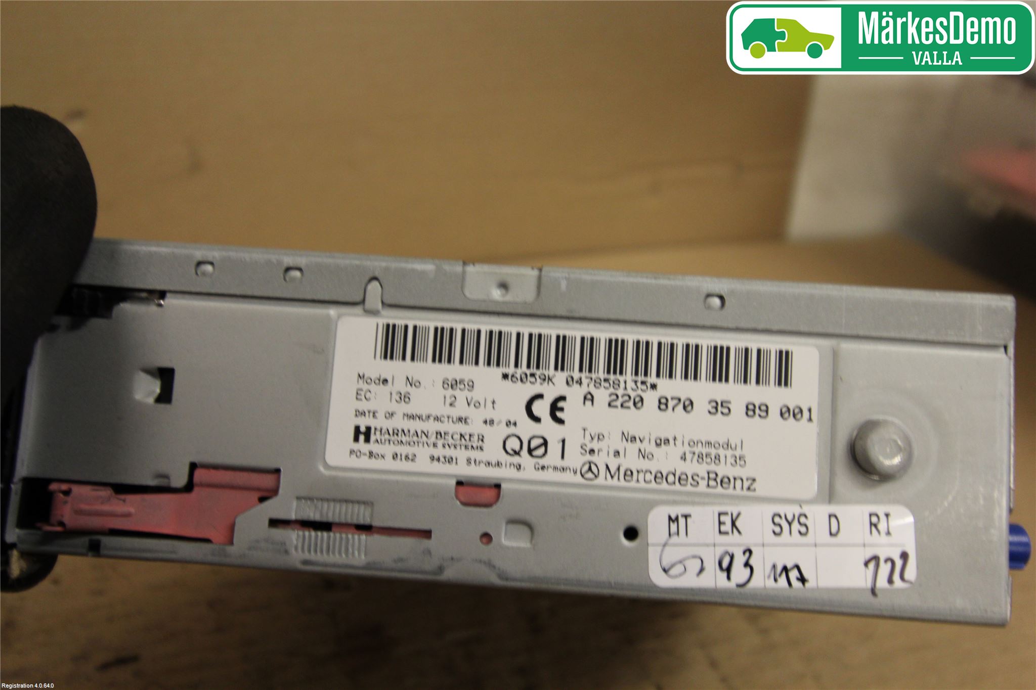 Mercedes-Benz MB CLS (C219) 03-11 Gps Navigator