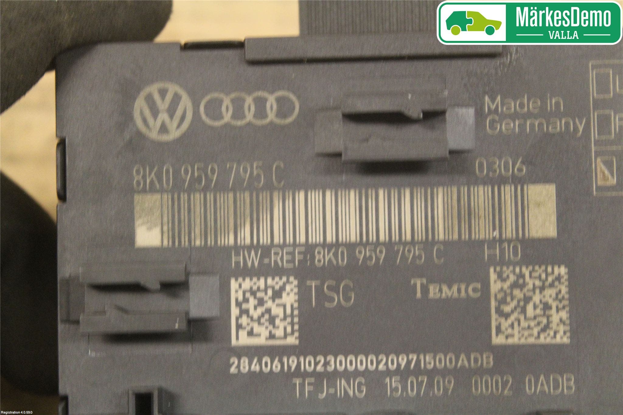 Audi A4/S4 08-11 Styrenhet Dörr