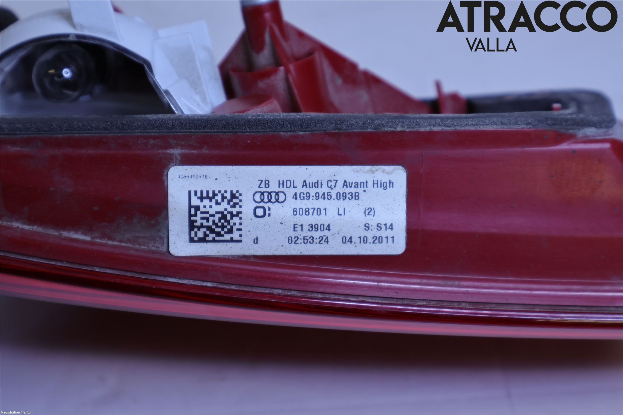 Audi A6/S6 4G 11-18 Bakljus Lucka Vä