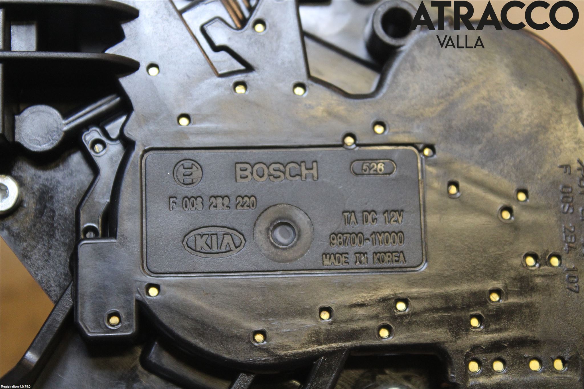 Kia PICANTO 12-17 Torkarmotor Baklucka