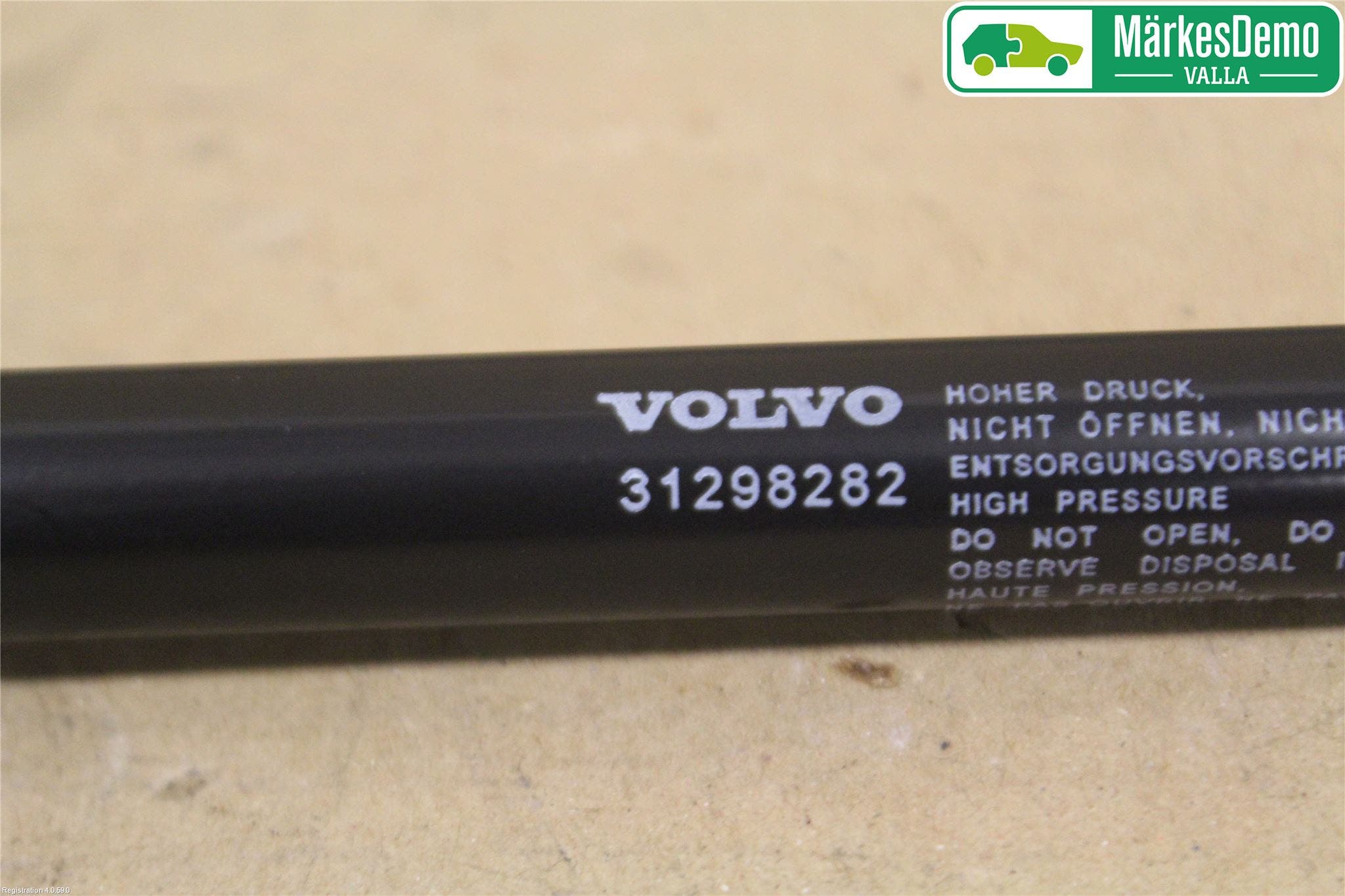 Volvo V40 12-19 Gasfjäder Motorhuv