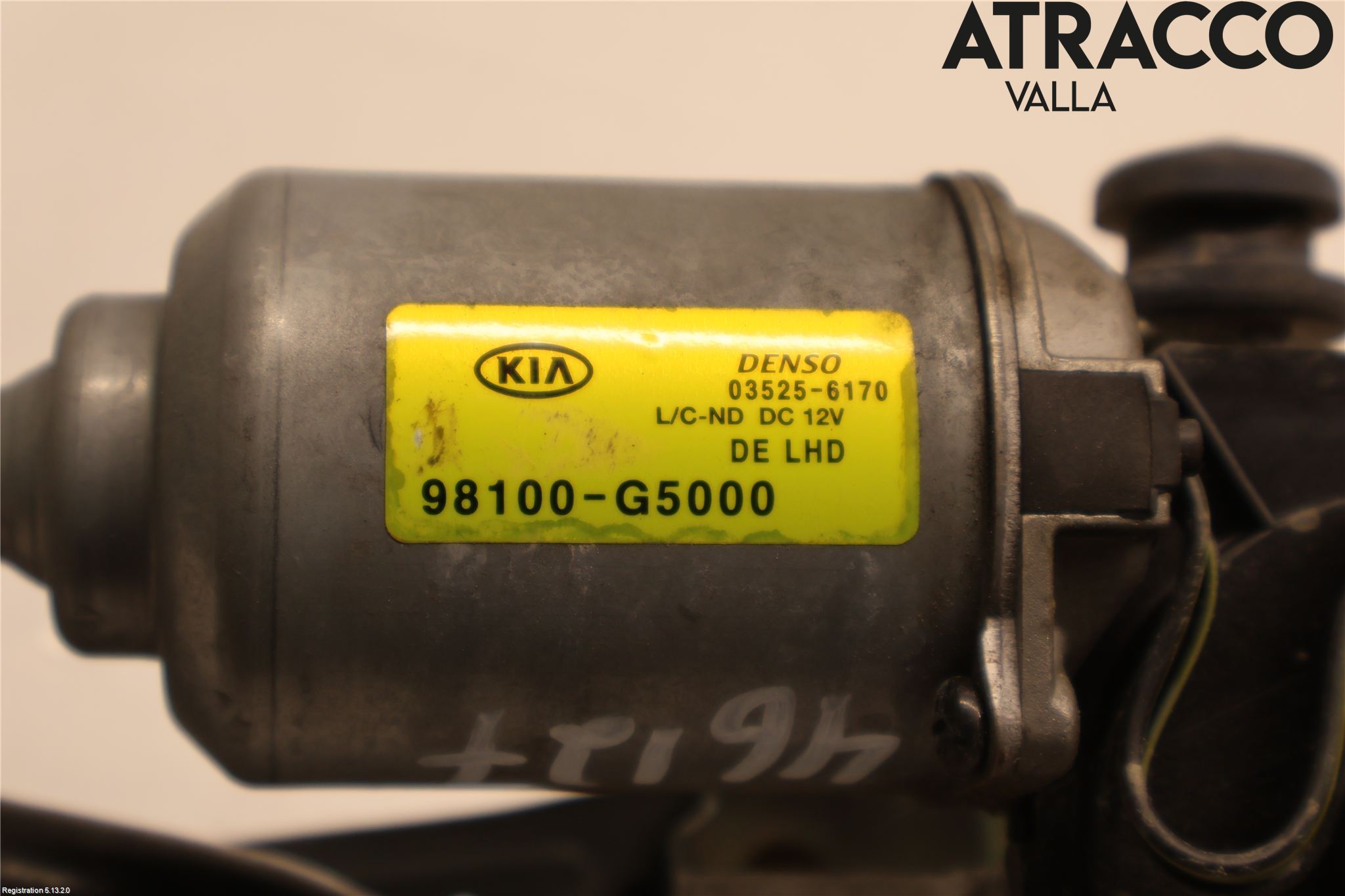 Kia NIRO (DE) 17-22 Torkarmekanism Vindruta