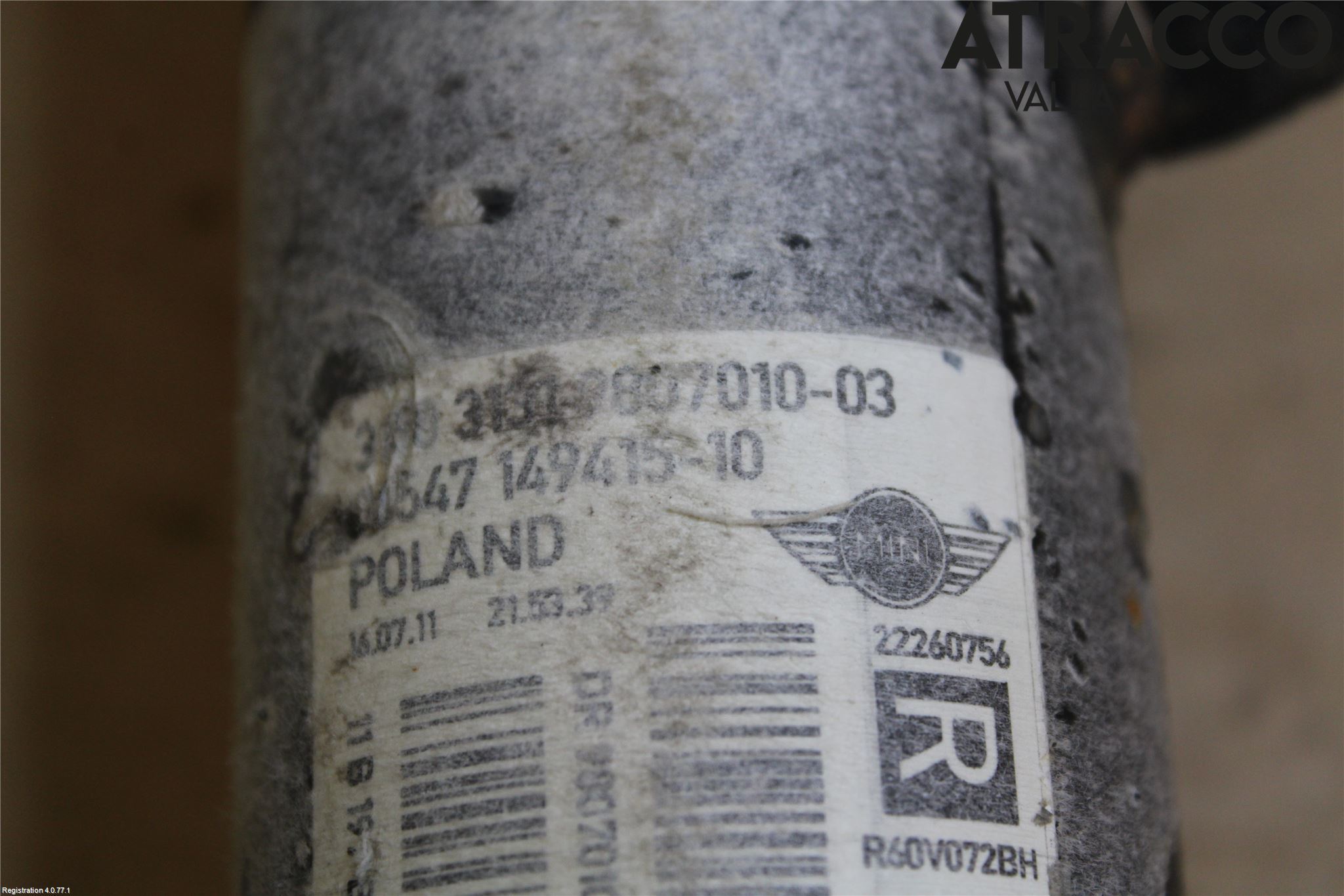 Mini COUPE R56 05-14 Fjäderben Fram Höger