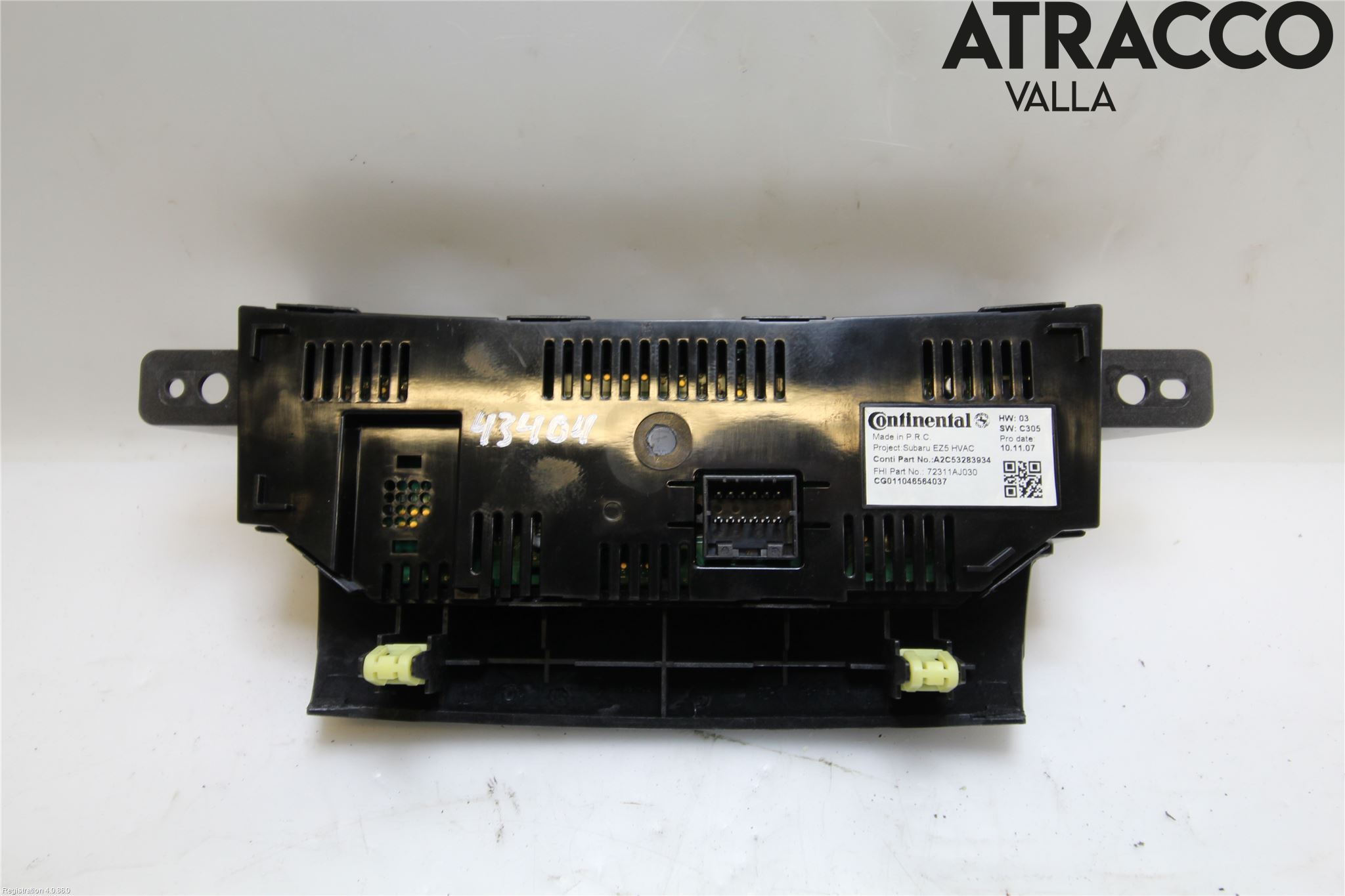 Subaru OUTBACK 10-15 Ac Styrenhet Ac Manöveren