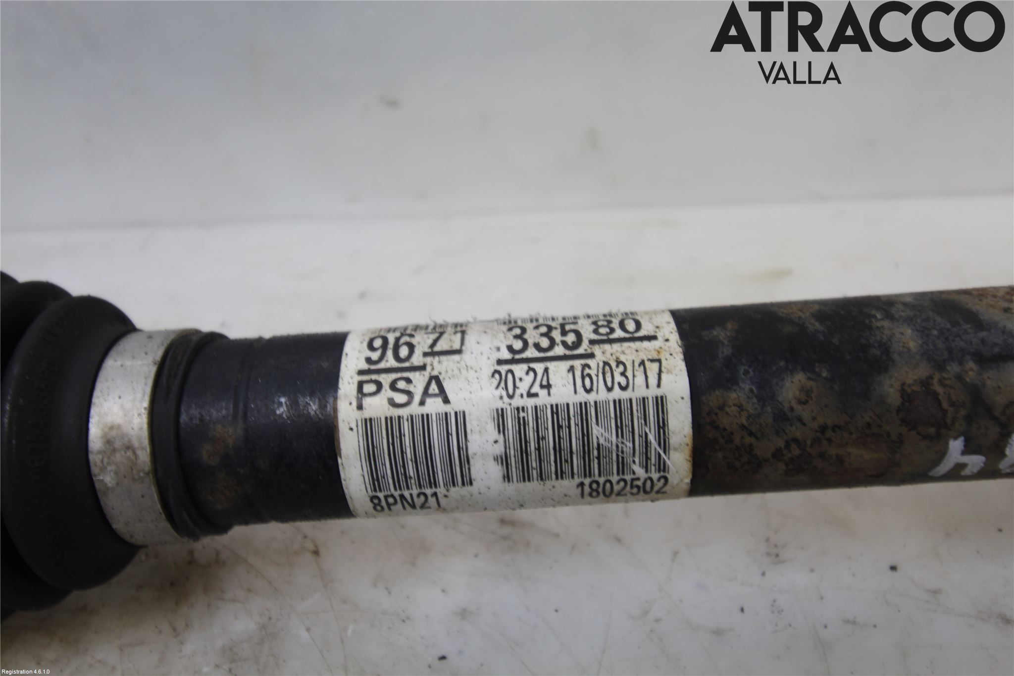 Peugeot PARTNER 16-18 Drivaxel Fram Vänster