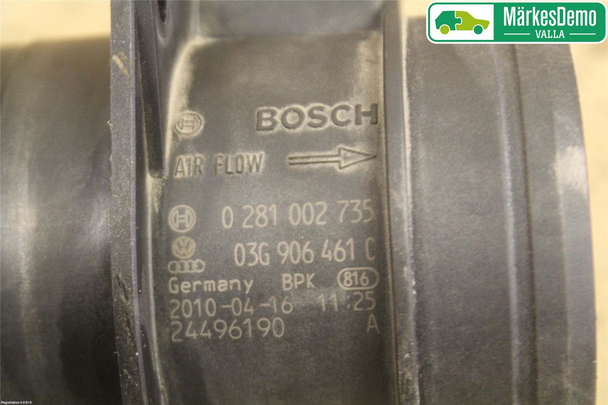 Volkswagen VW PASSAT 05-11 Injluftmassamätare