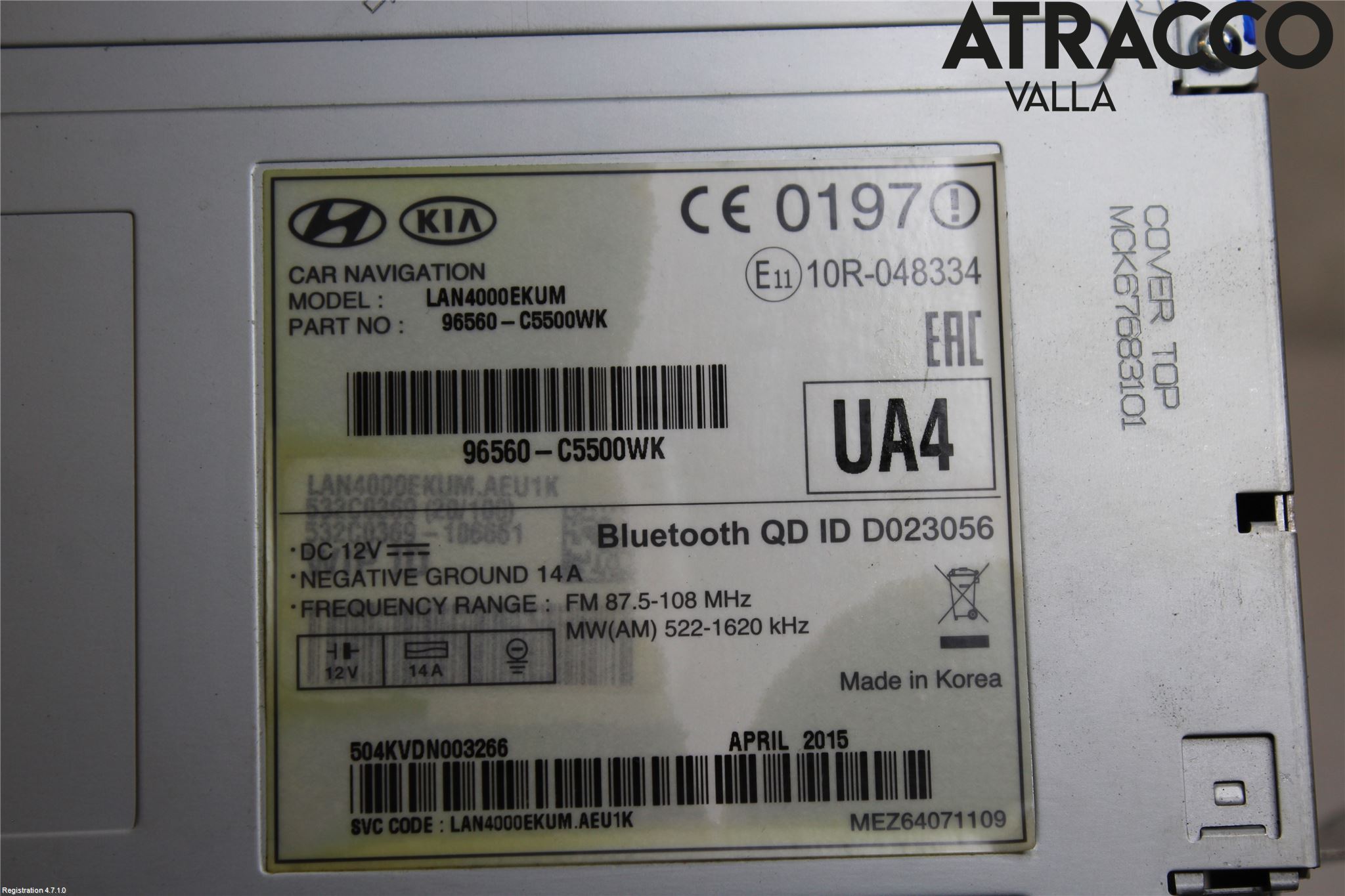 Kia SORENTO 15-20 Cd Radio - Multimediapanel