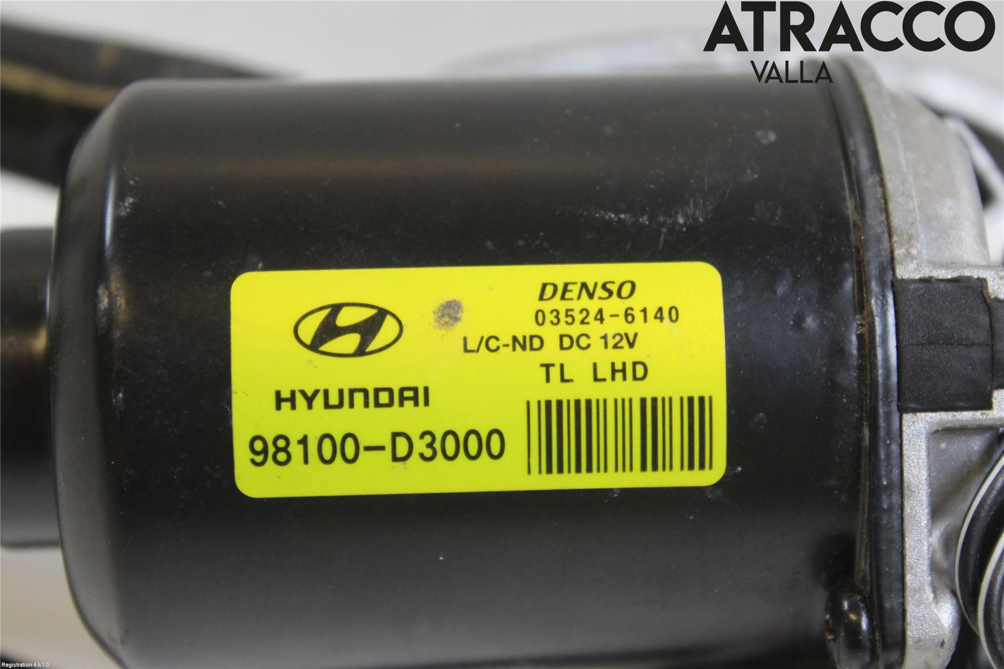 Hyundai TUCSON 05- Torkarmekanism Vindruta