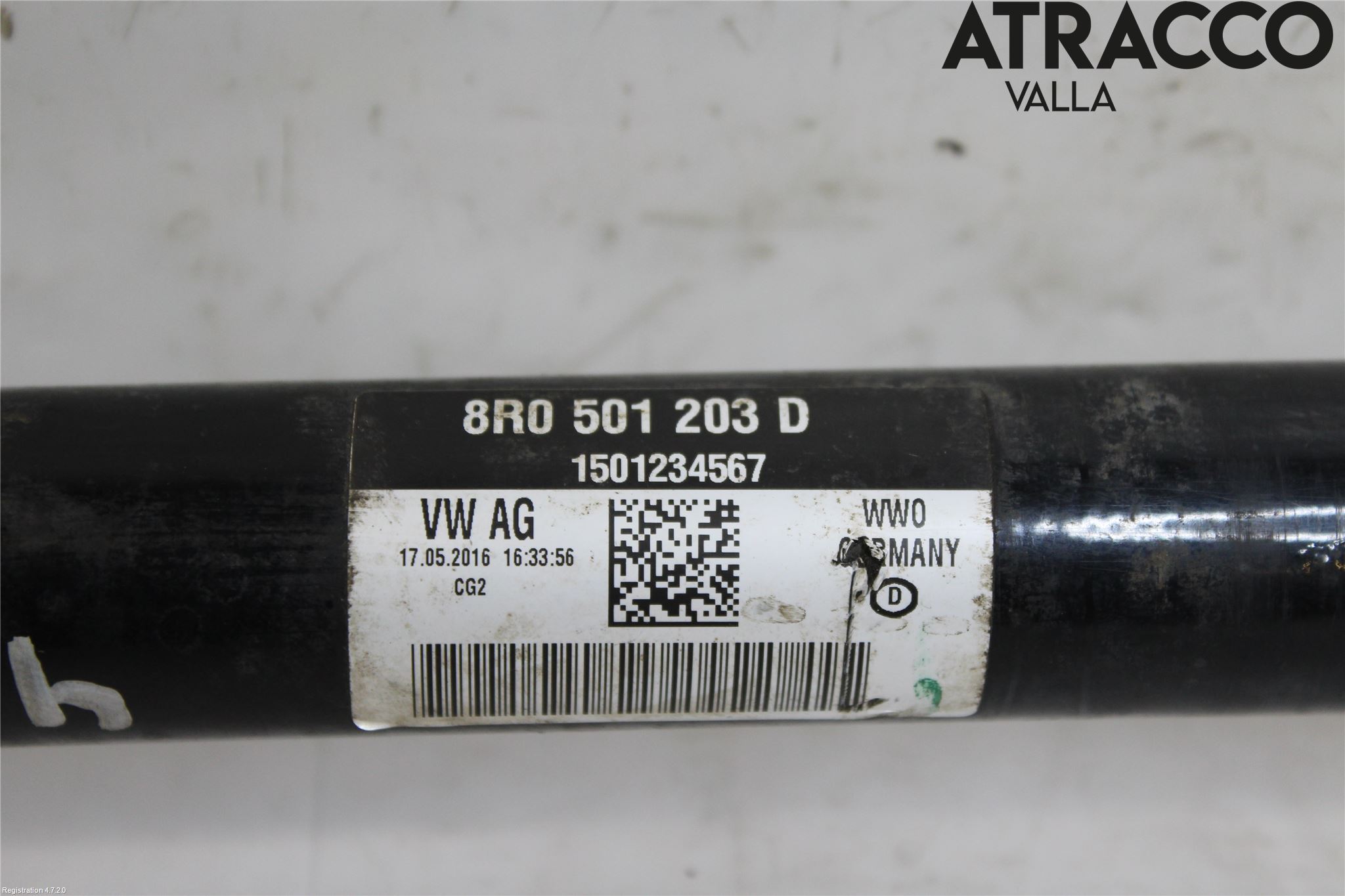 Audi A6 ALLROAD 12-18 Drivaxel Bak Vänster