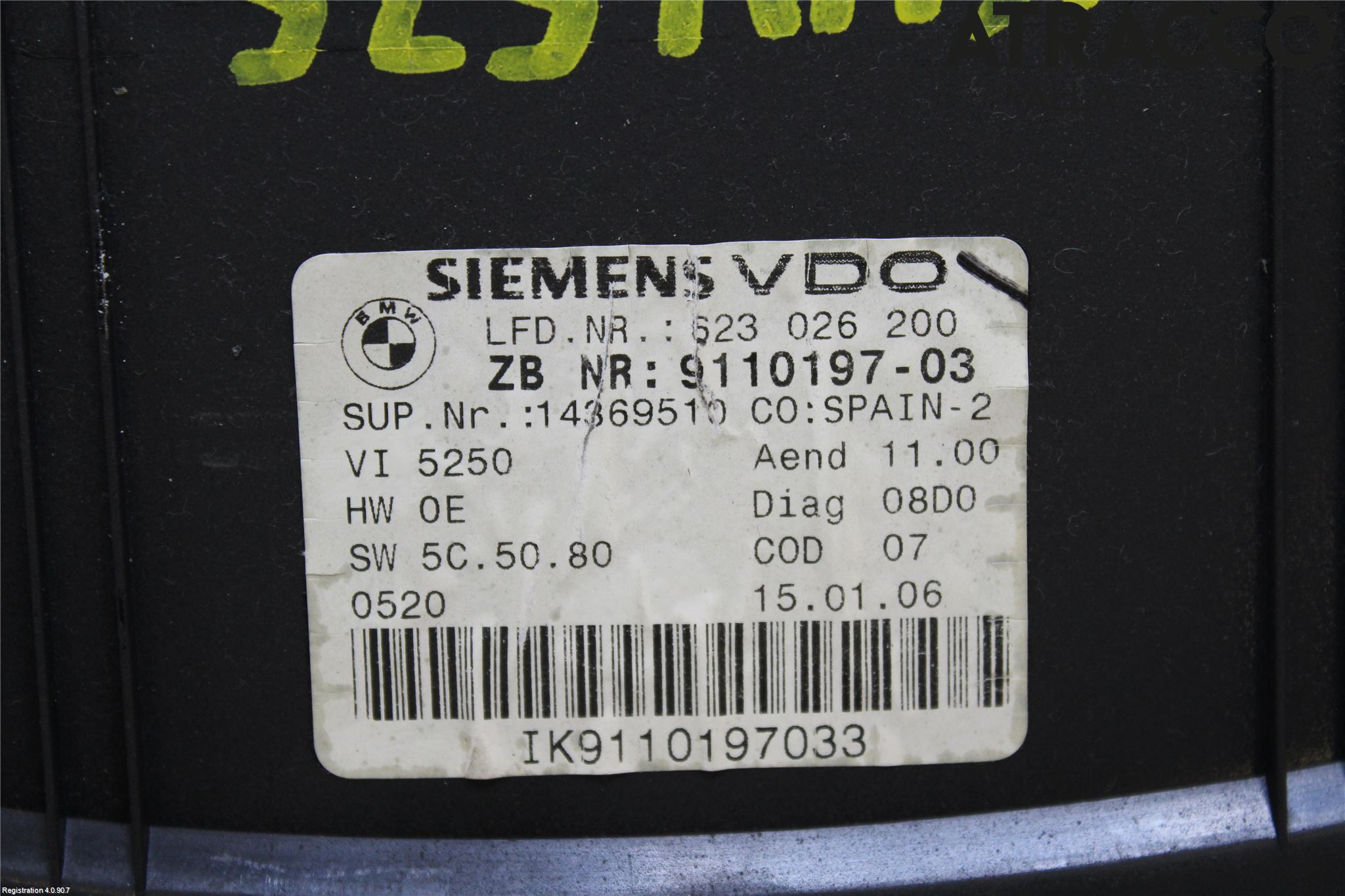 BMW 3 E90/91 SED/TOU 05-12 Instrument Komb