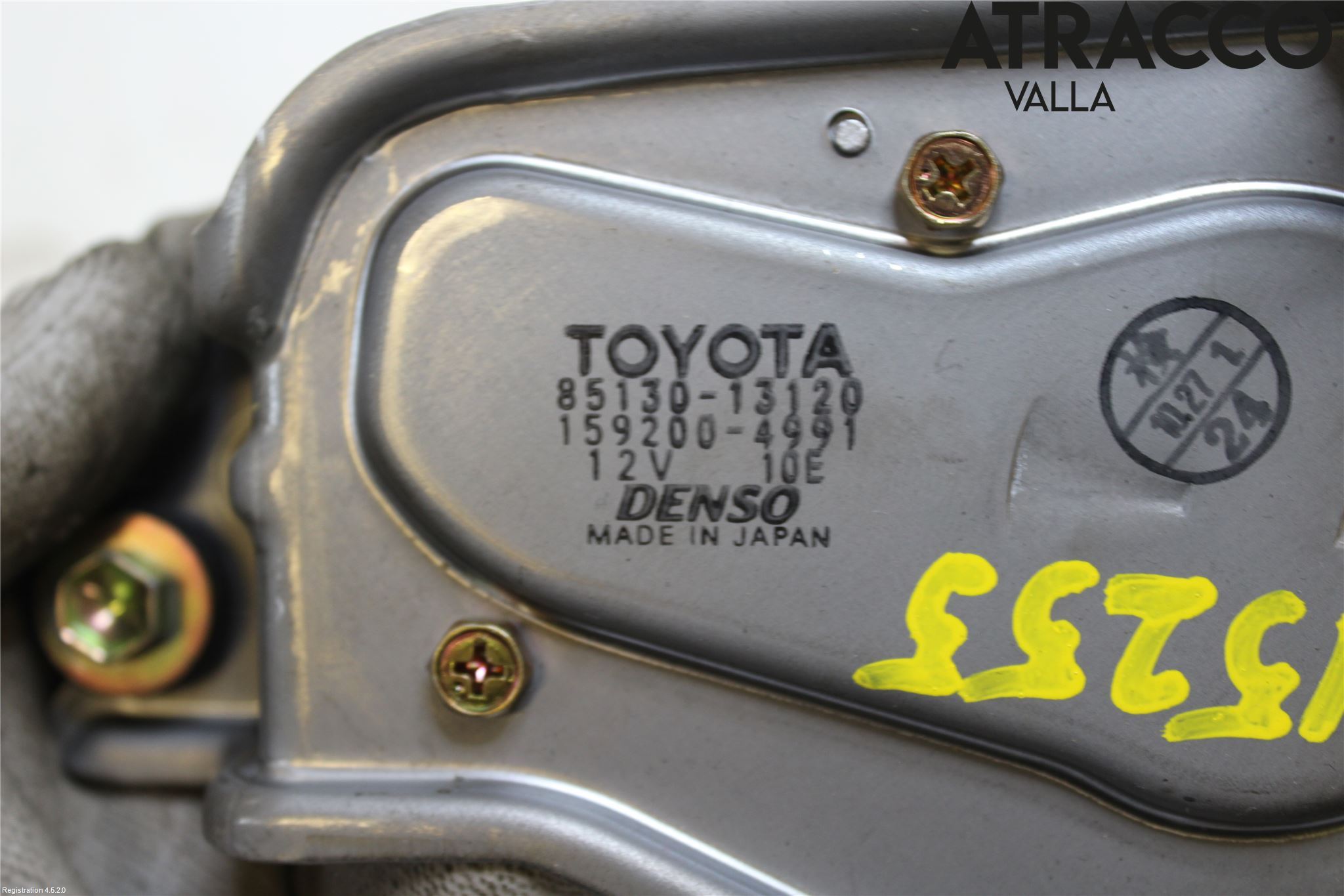 Toyota COROLLA 02-07 Torkarmotor Baklucka