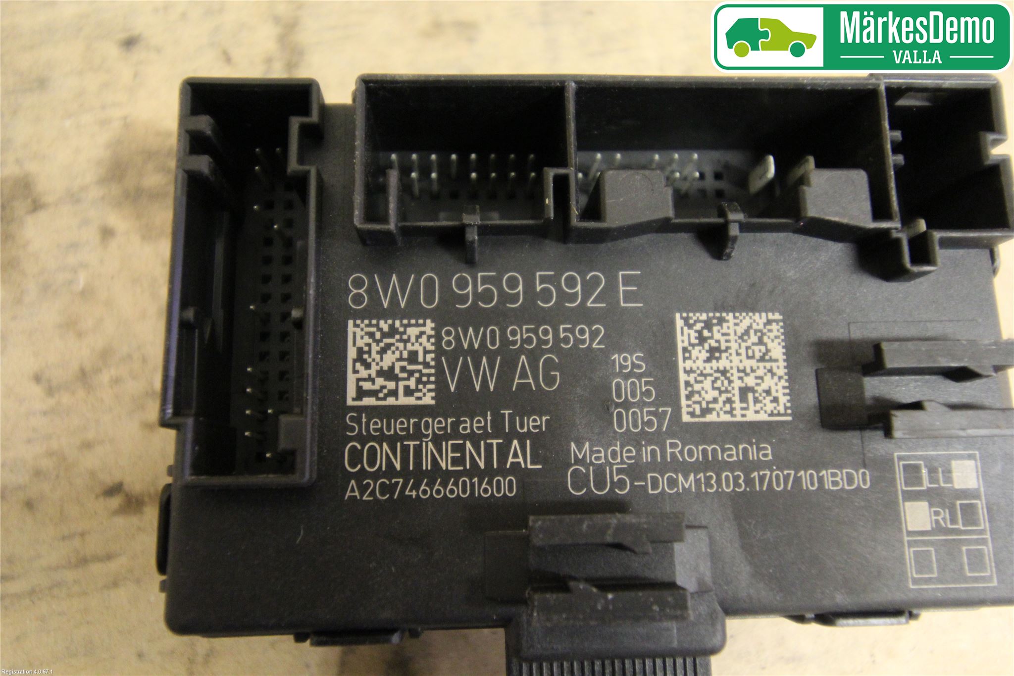 Audi A5 17- Styrenhet Dörr