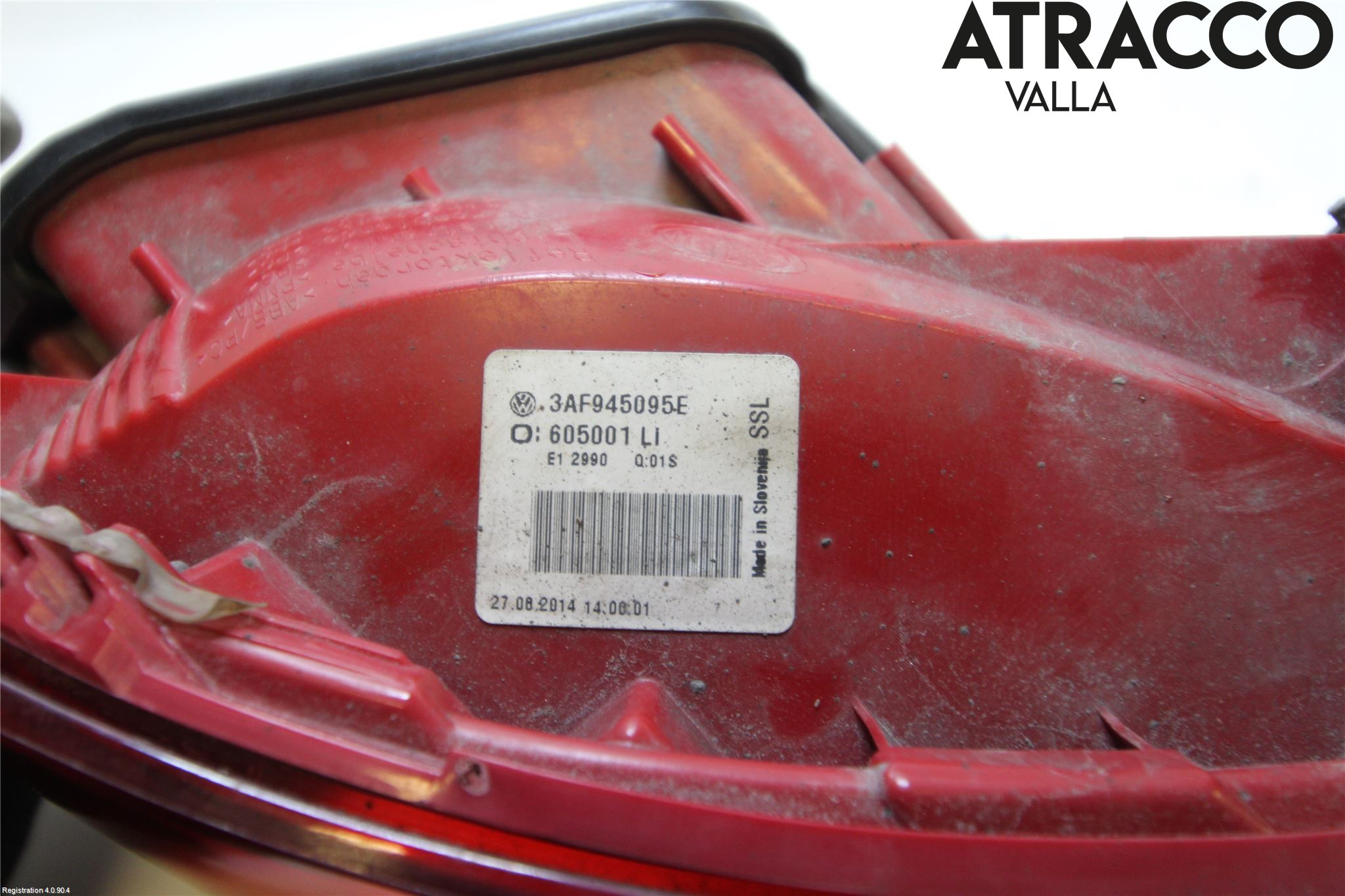 Volkswagen VW PASSAT 11-14 Bakljus Vänster