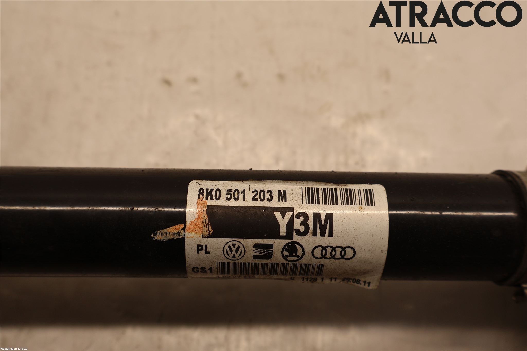Audi A5 07-16 Drivaxel Bak Höger