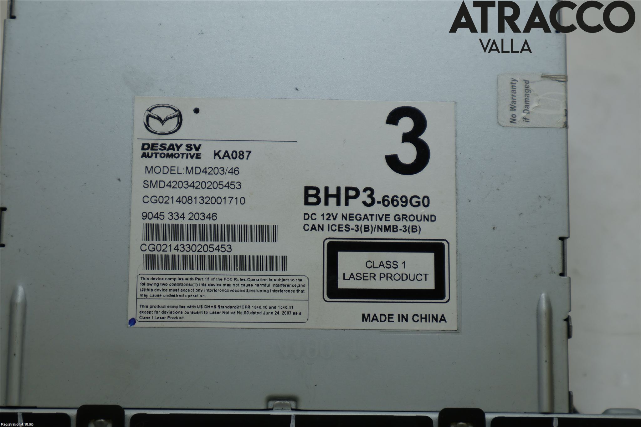 Mazda 3 III 14-19 Cd Radio - Multimediapanel