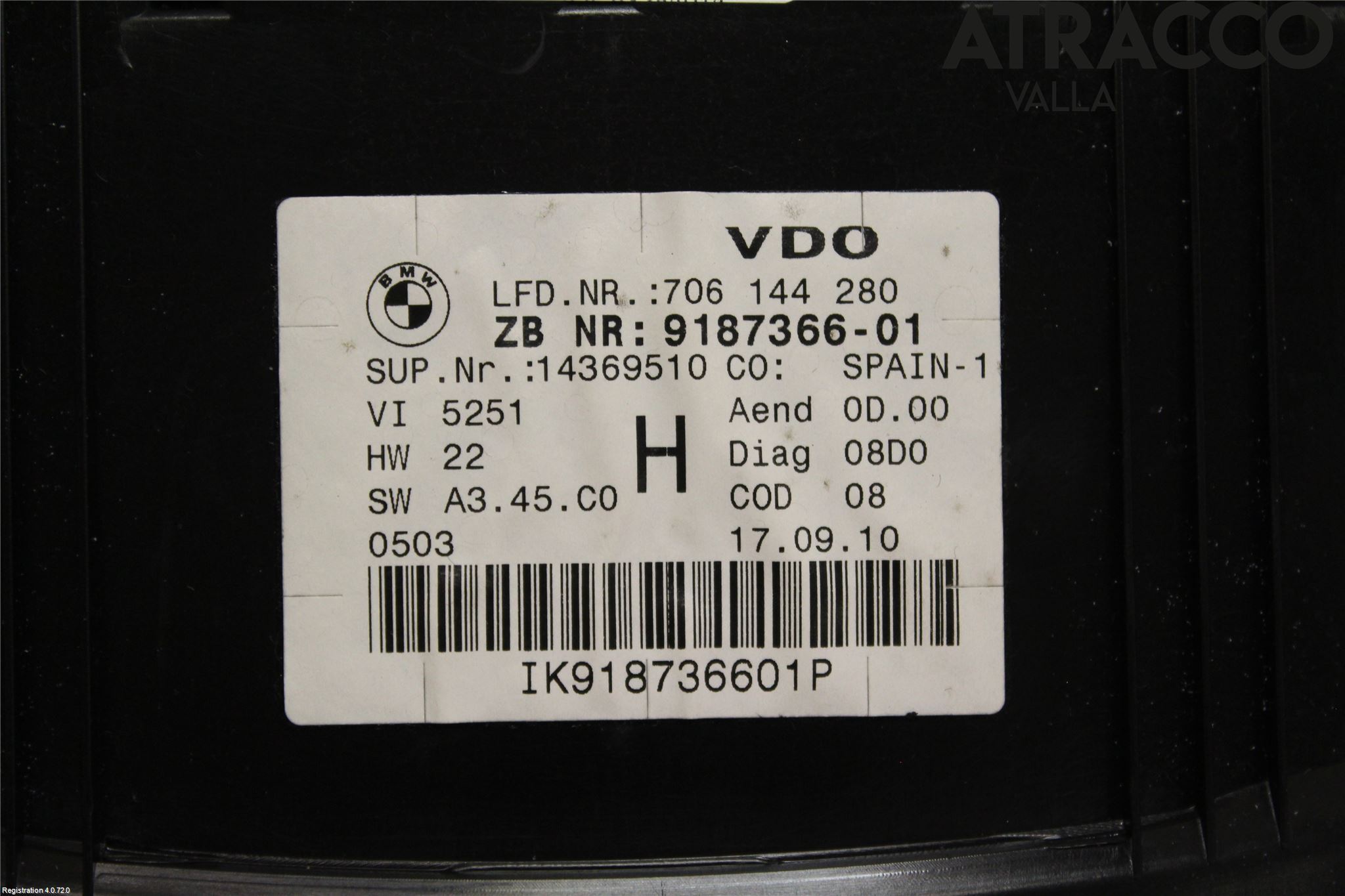 BMW 3 E92/93 Coupé/Cab 05-14 Instrument Komb