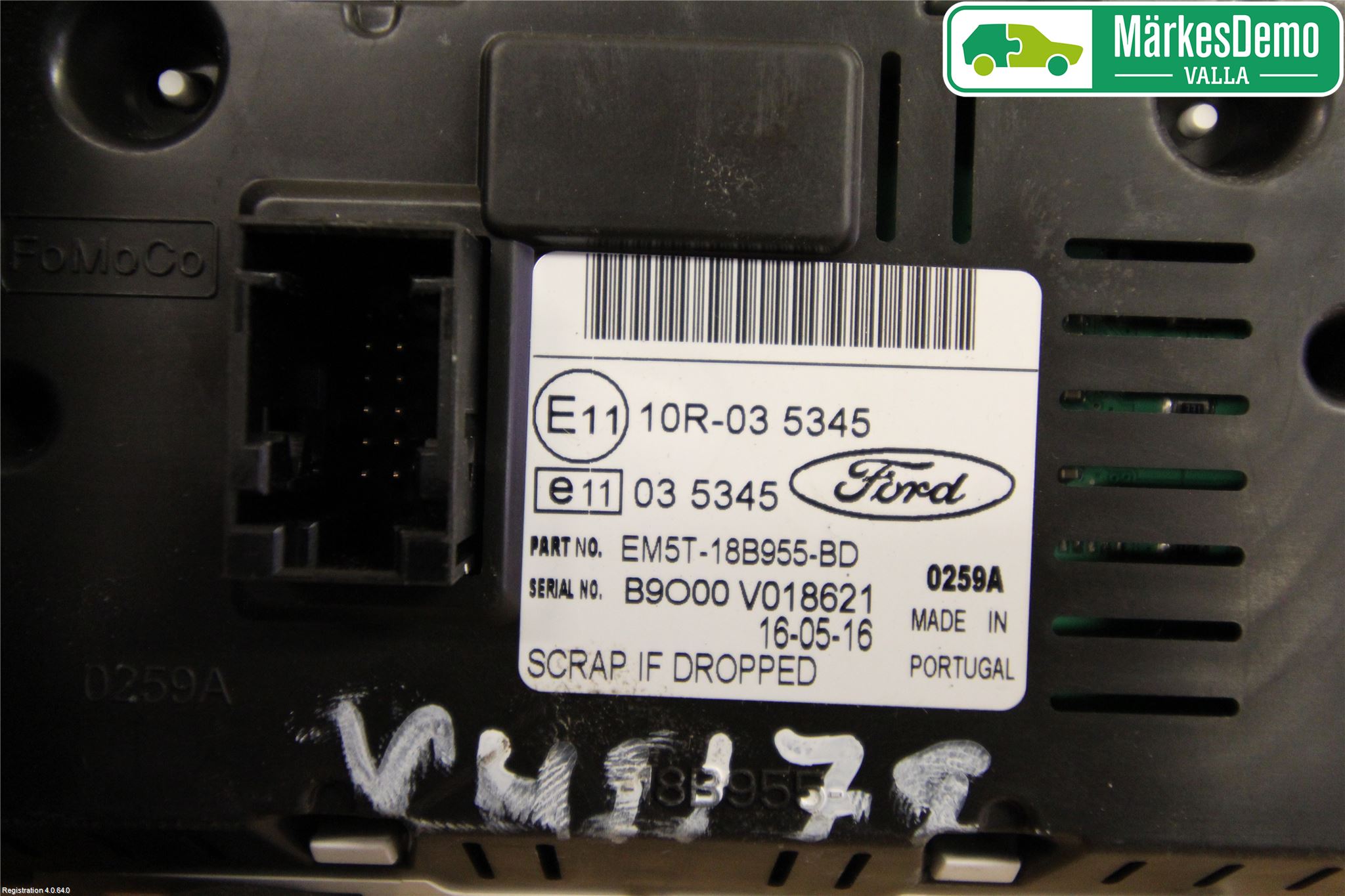 Ford TRANSIT/TOURNEO CONNECT 13-22 Bildskärm