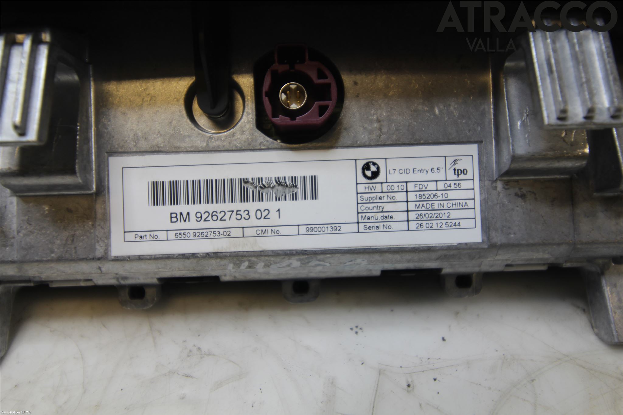BMW 3 F30/F31/F80 12-19 Bildskärm