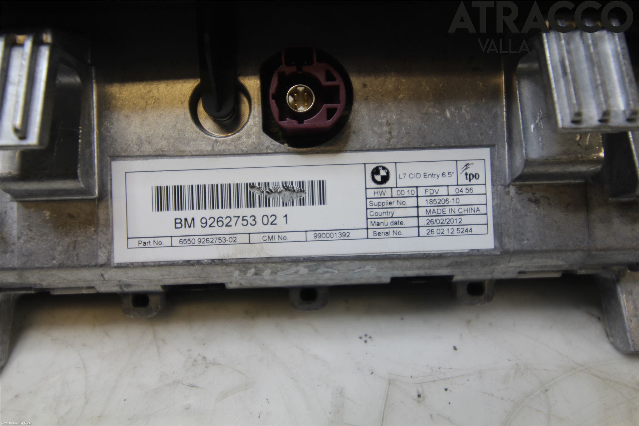 BMW 3 F30/F31/F80 12-19 Bildskärm