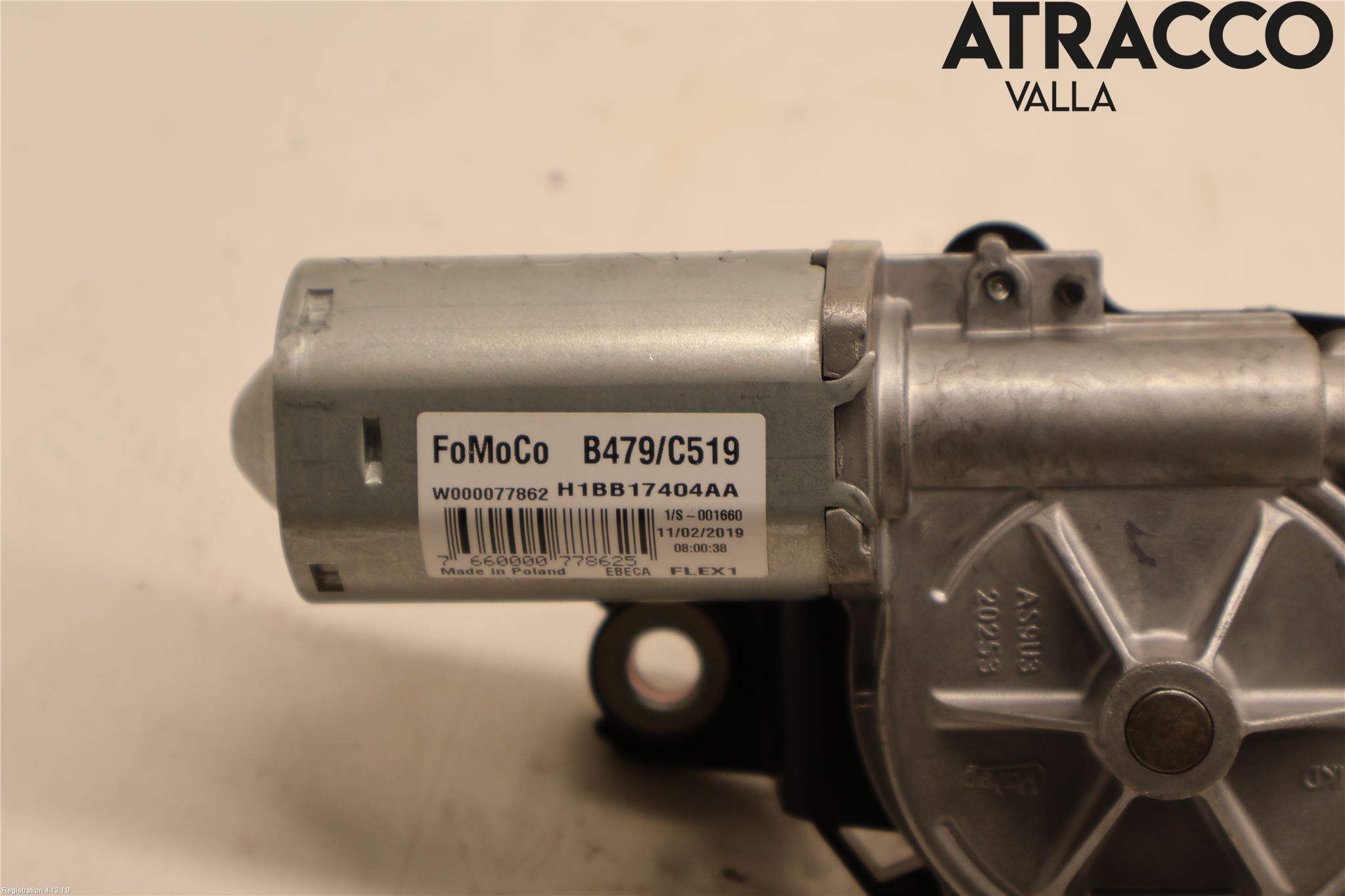 Ford FIESTA (VII) 18-23 Torkarmotor Baklucka