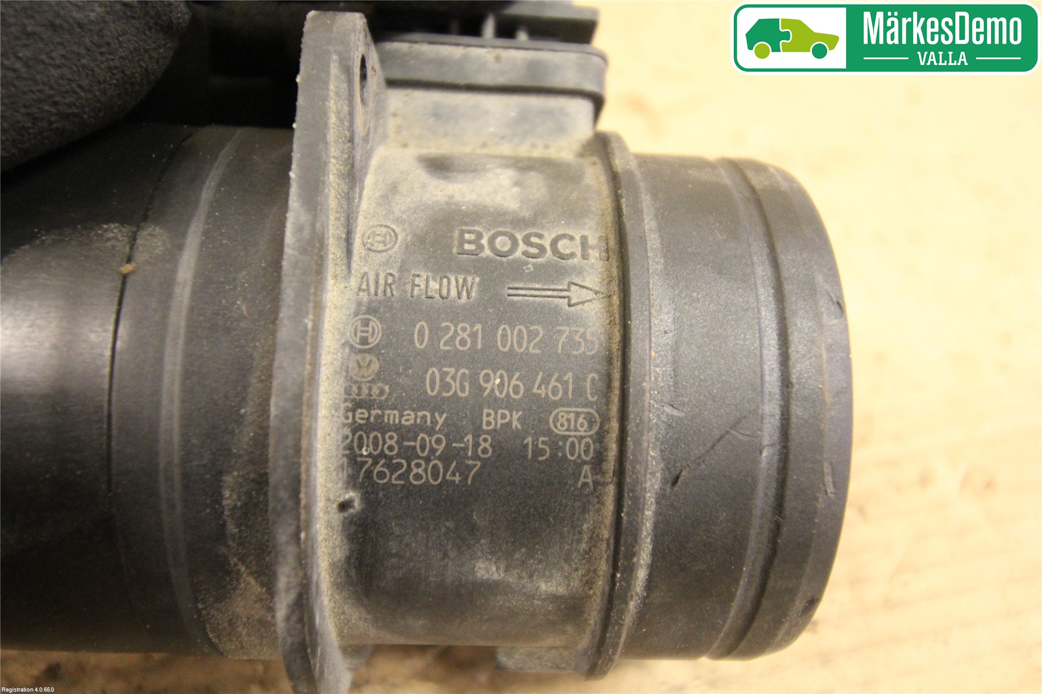 Audi A4/S4 08-11 Injluftmassamätare