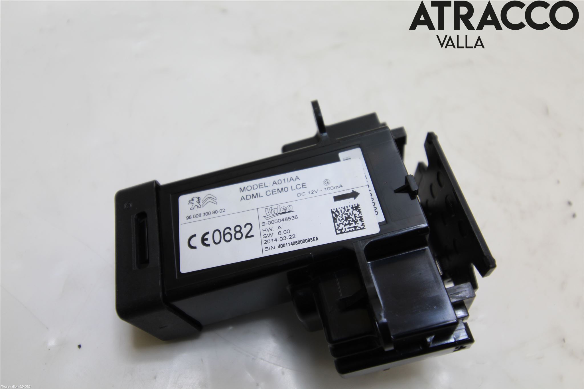 Citroen C4 GRAND PICASSO 14-18 Rattlås-Tändlås Elektrisk