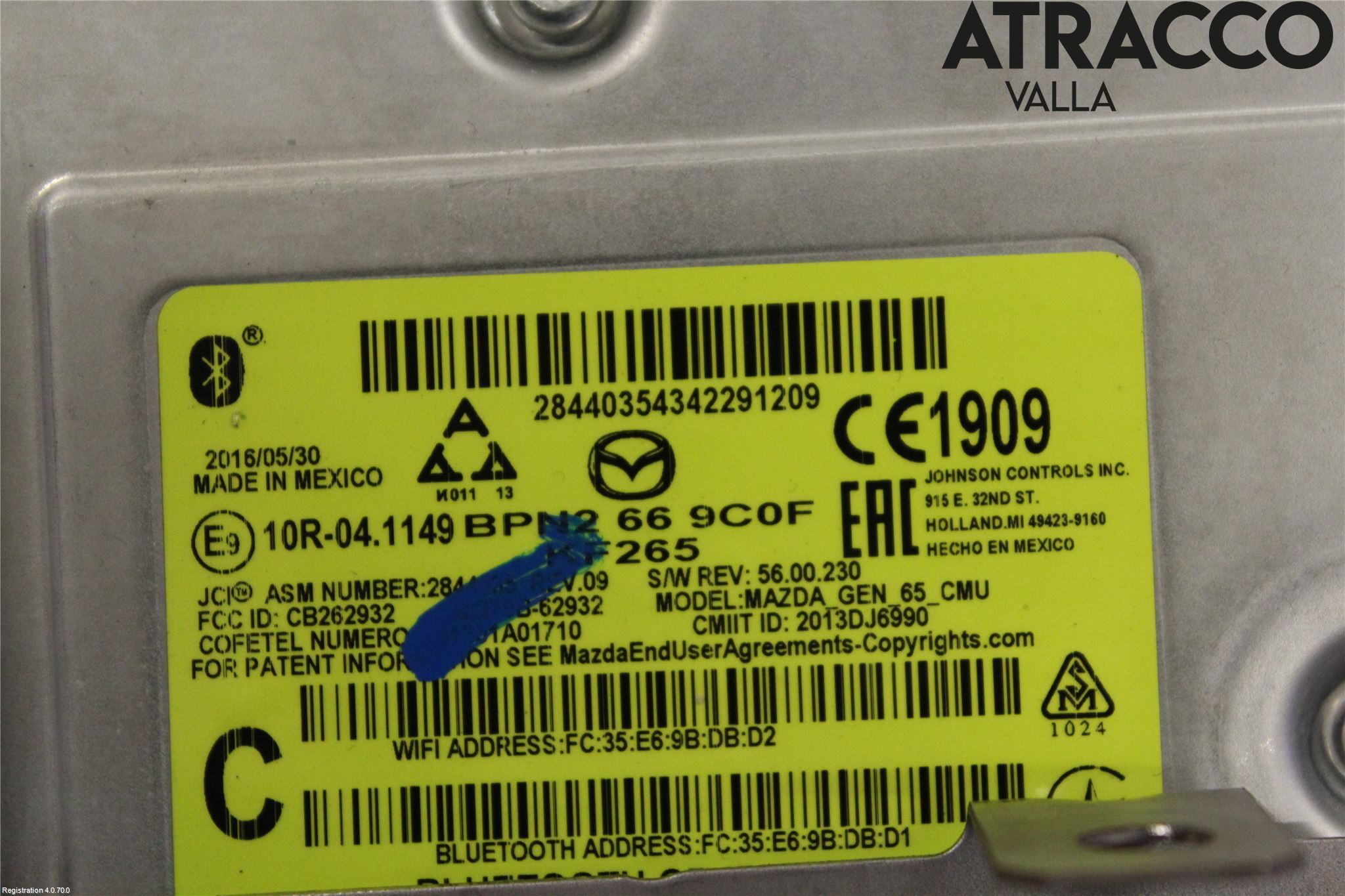 Mazda 3 III 14-19 Cd Radio - Multimediapanel