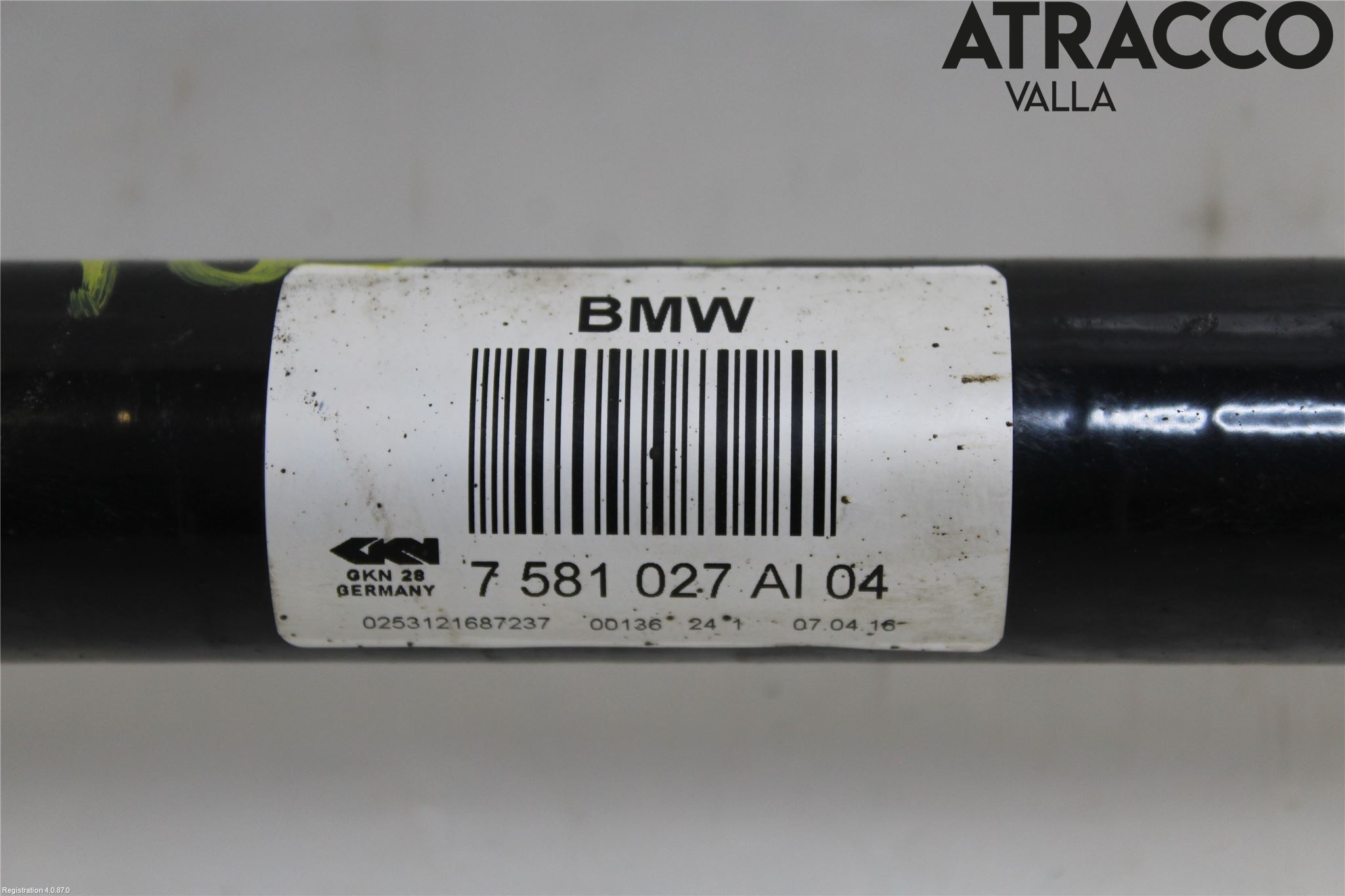 BMW 5 F10/F11/F18 09-17 Drivaxel Bak Vänster