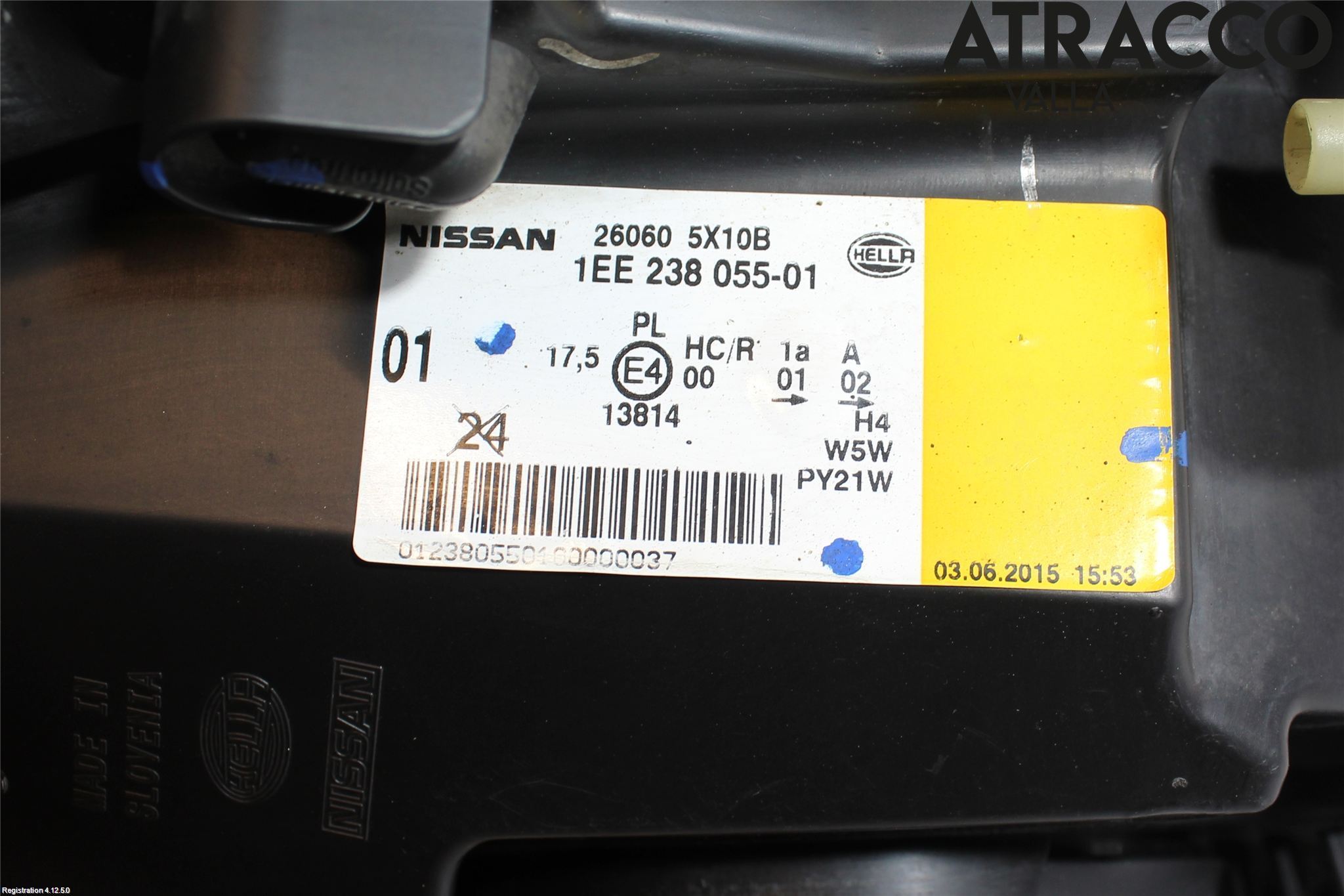 Nissan NAVARA 05-16 Strålkastare Vänster