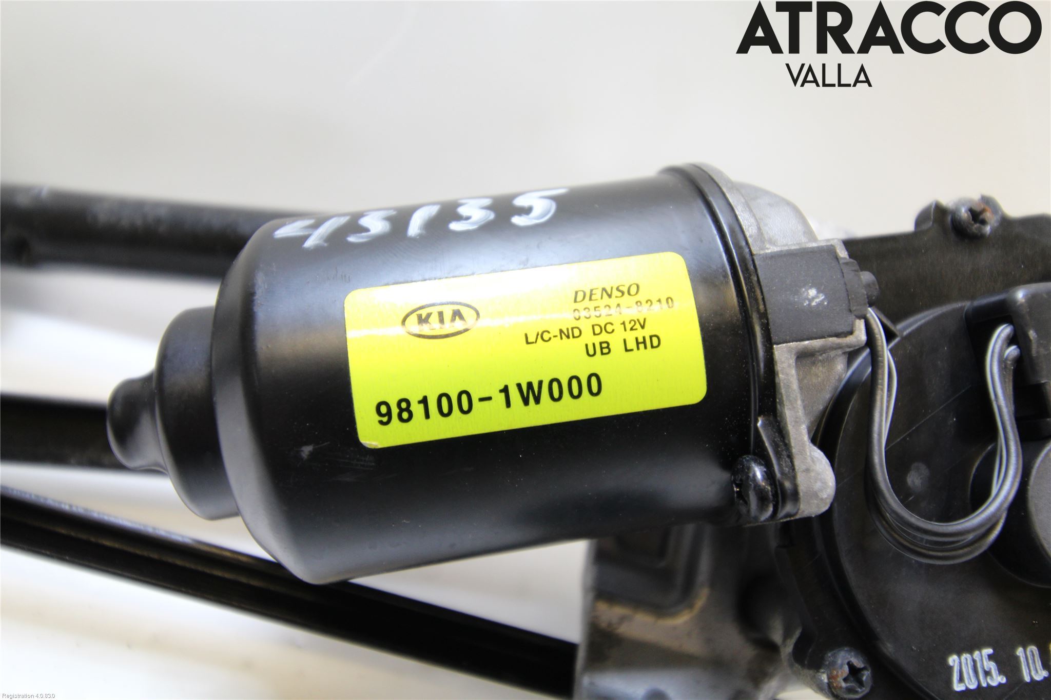 Kia RIO 12-16 Torkarmekanism Vindruta