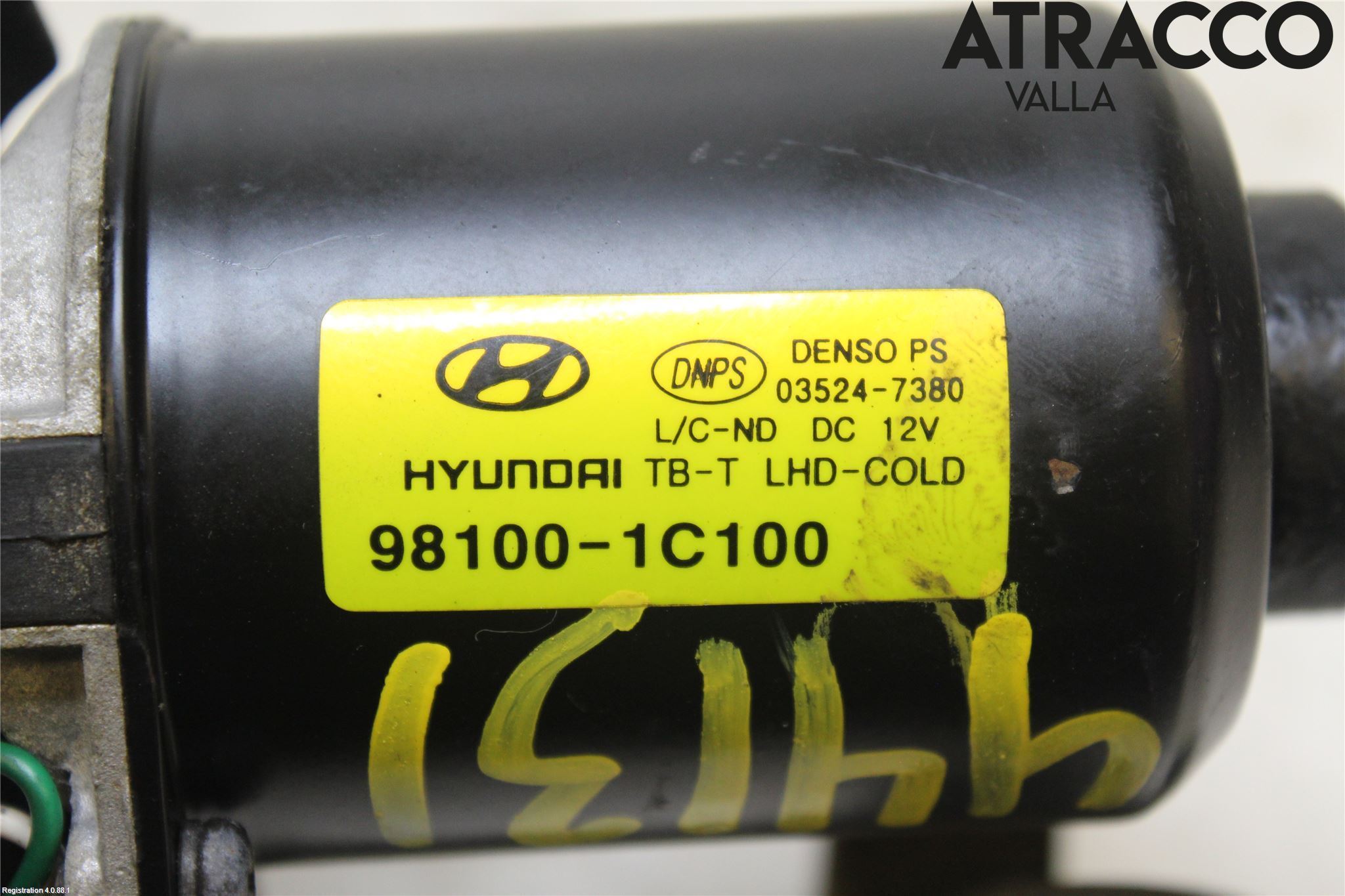 Hyundai GETZ Torkarmotor Vindruta