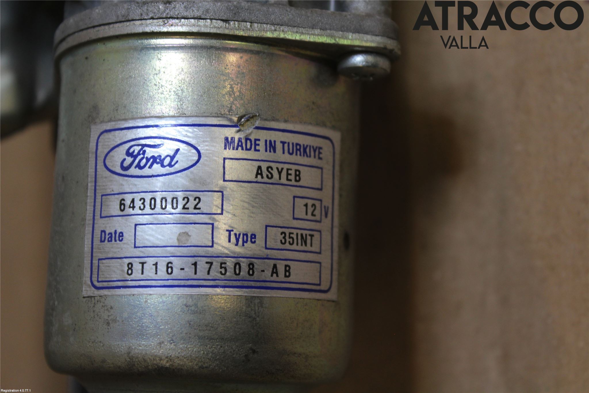 Ford TRANSIT CONNECT 09-13 Torkarmotor Vindruta