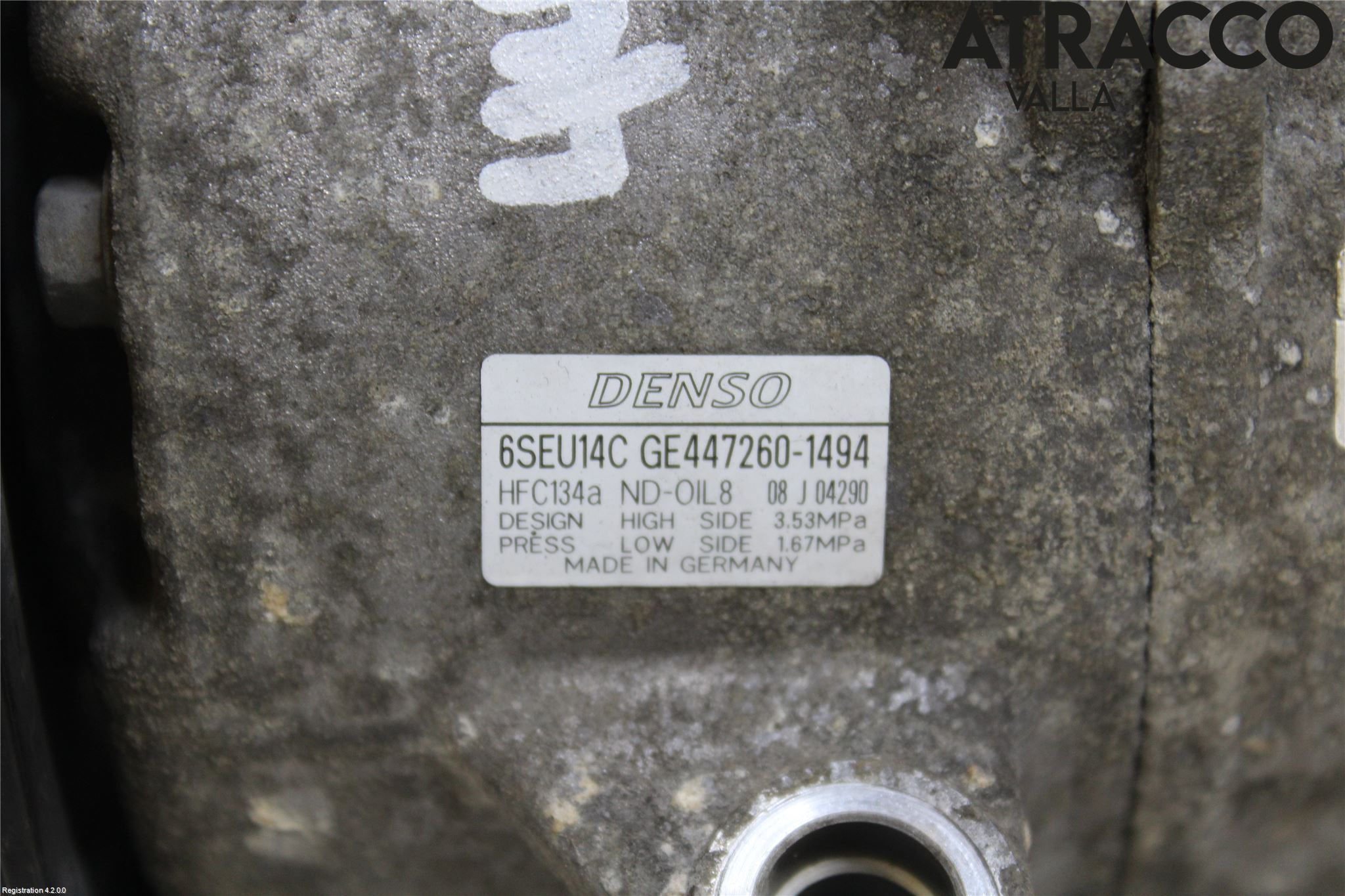 Toyota AURIS 07-09 Ac Kompressor