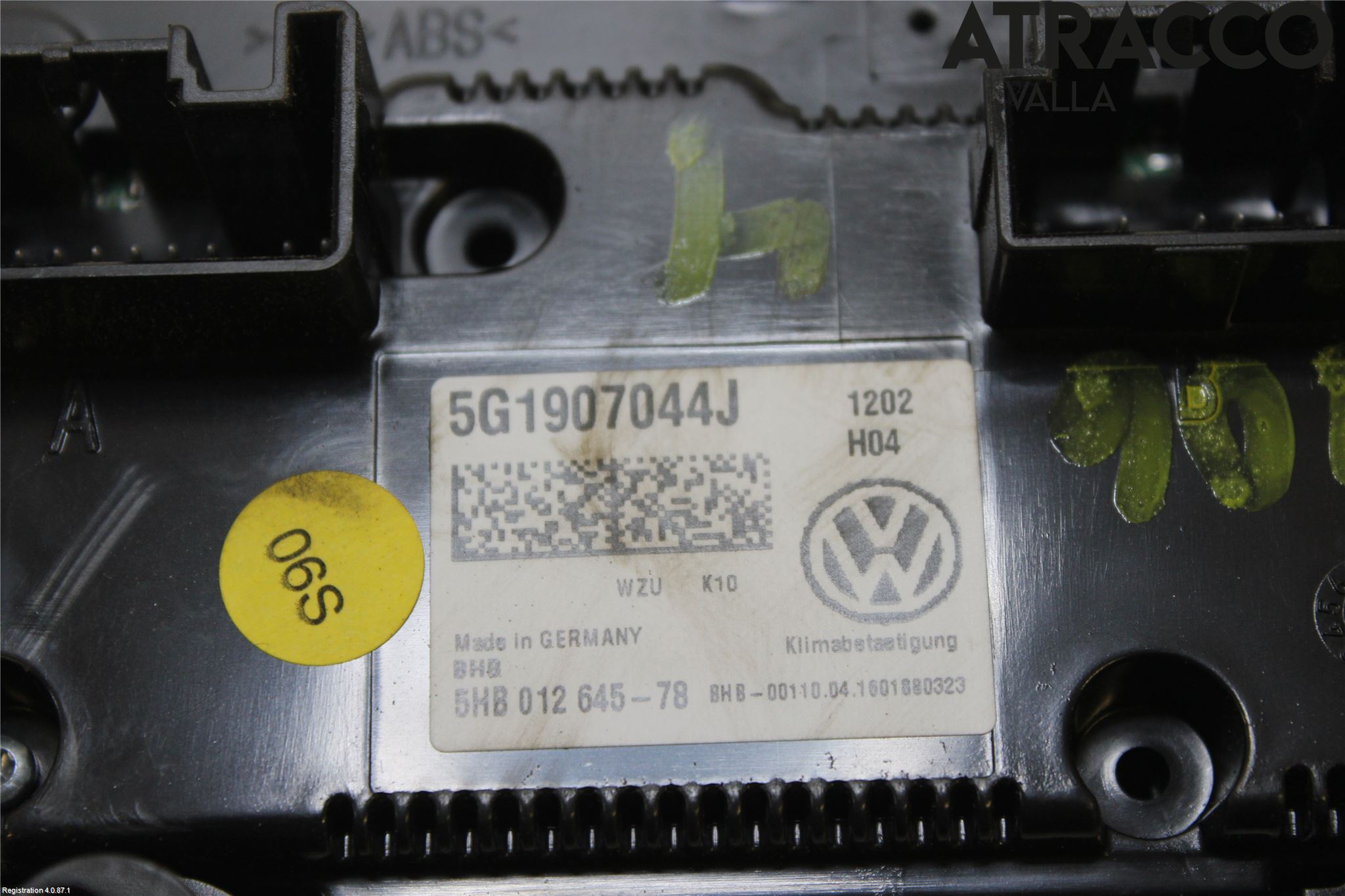 Volkswagen VW PASSAT 15-19 Ac Styrenhet Ac Manöveren