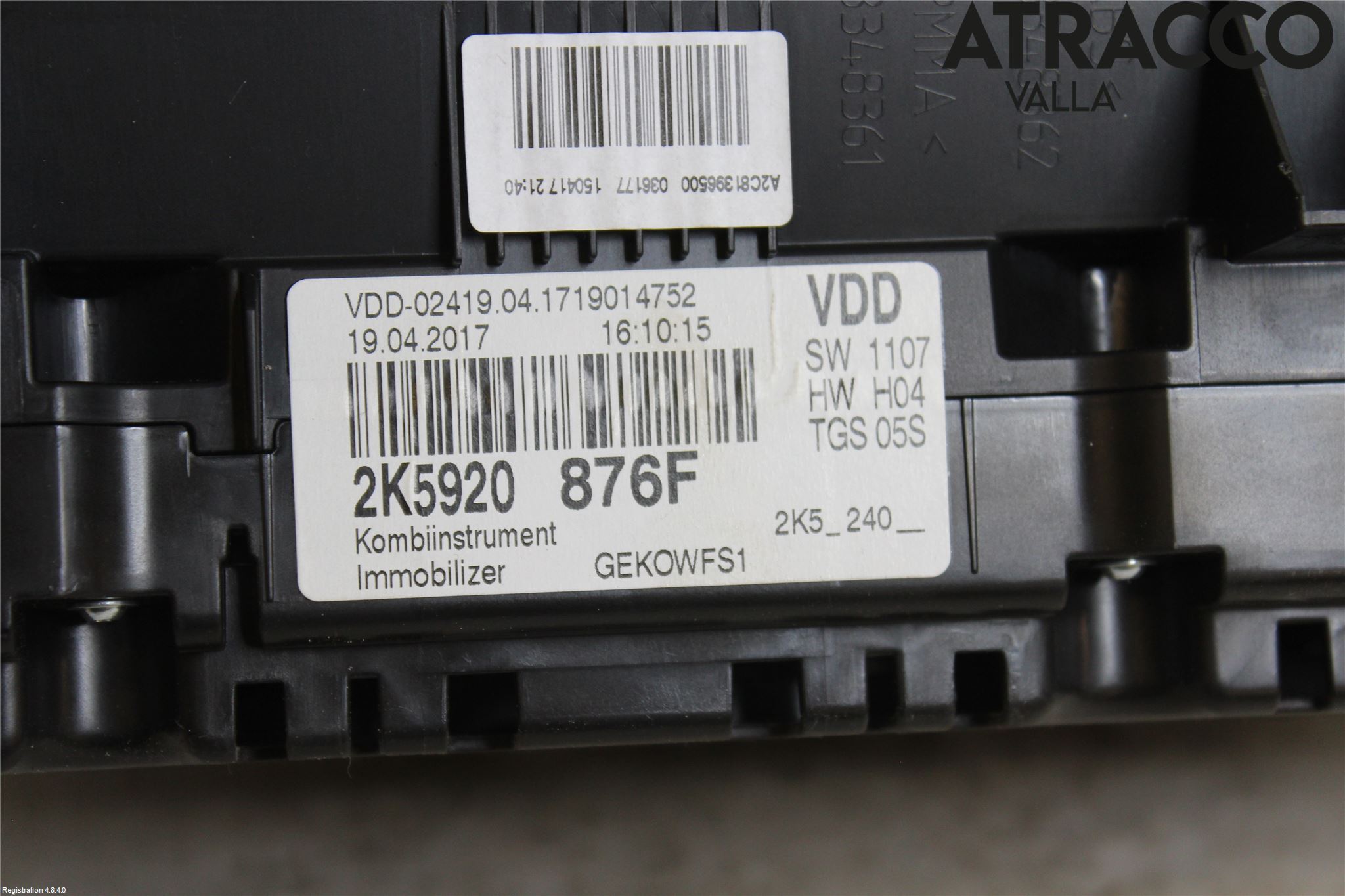 Volkswagen VW CADDY 16-20 Instrument Komb