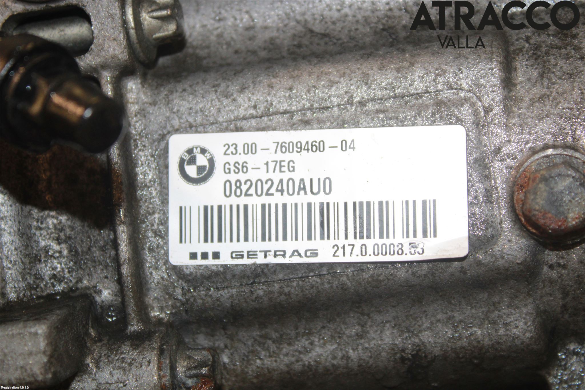 BMW 3 F30/F31/F80 12-19 Växellåda Man 6 Vxl