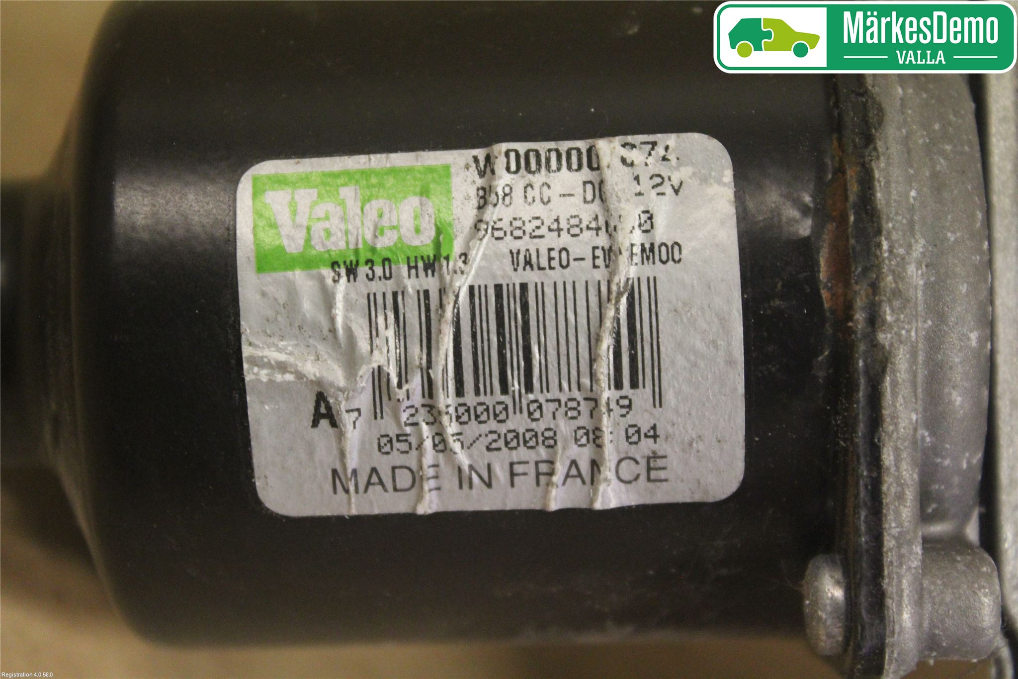 Citroen C4 PICASSO 06-13 Torkarmotor Vindruta