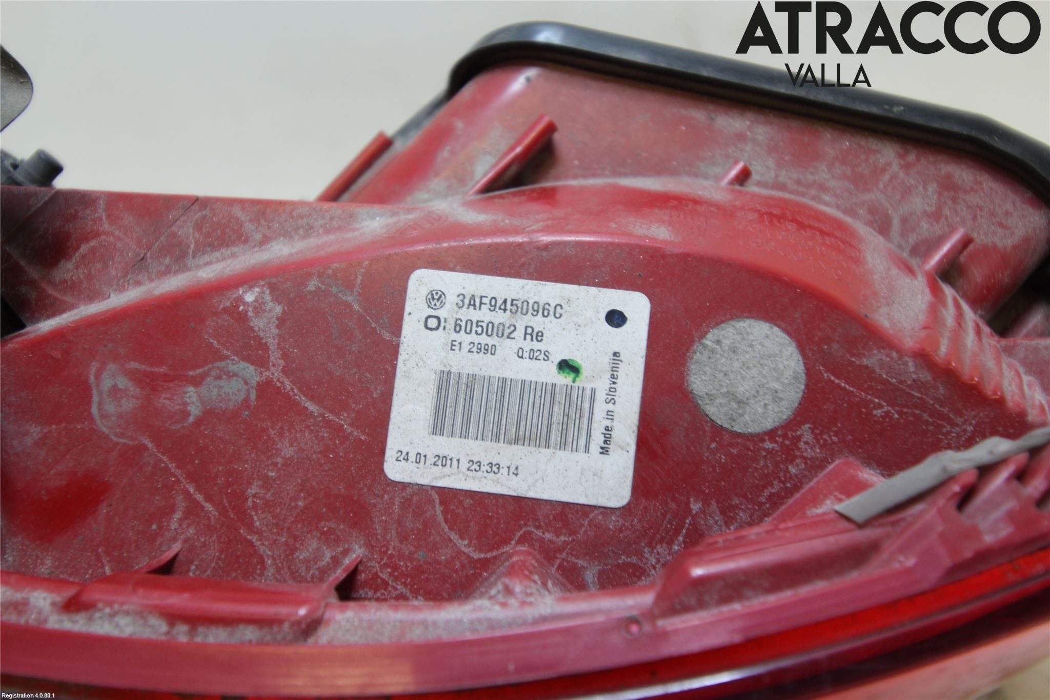 Volkswagen VW PASSAT 11-14 Bakljus Höger