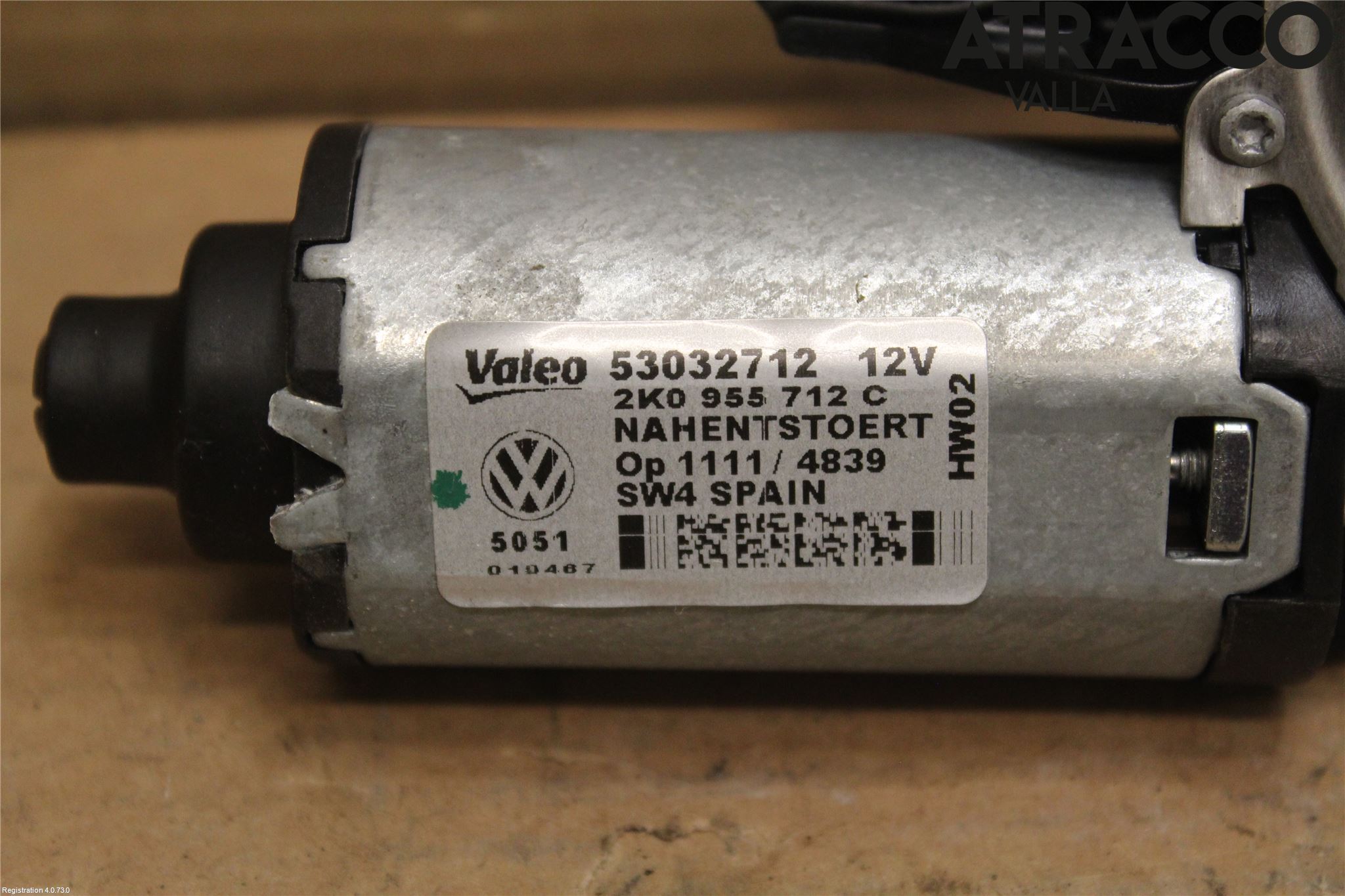 Volkswagen VW CADDY 11-15 Torkarmotor Baklucka