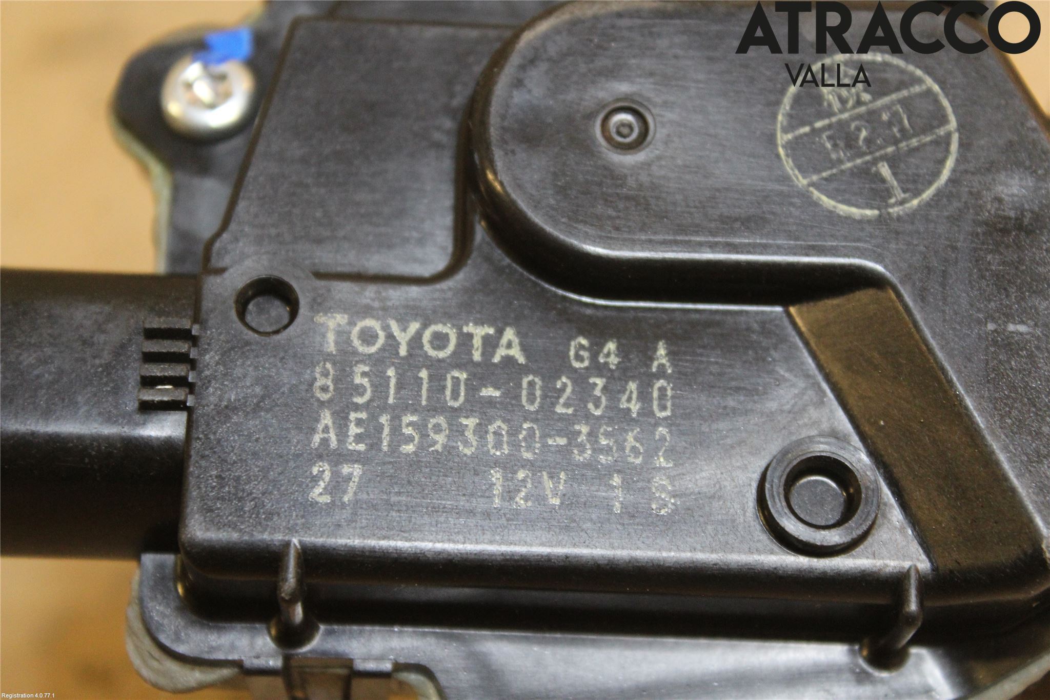 Toyota AURIS 13-19 Torkarmotor Vindruta