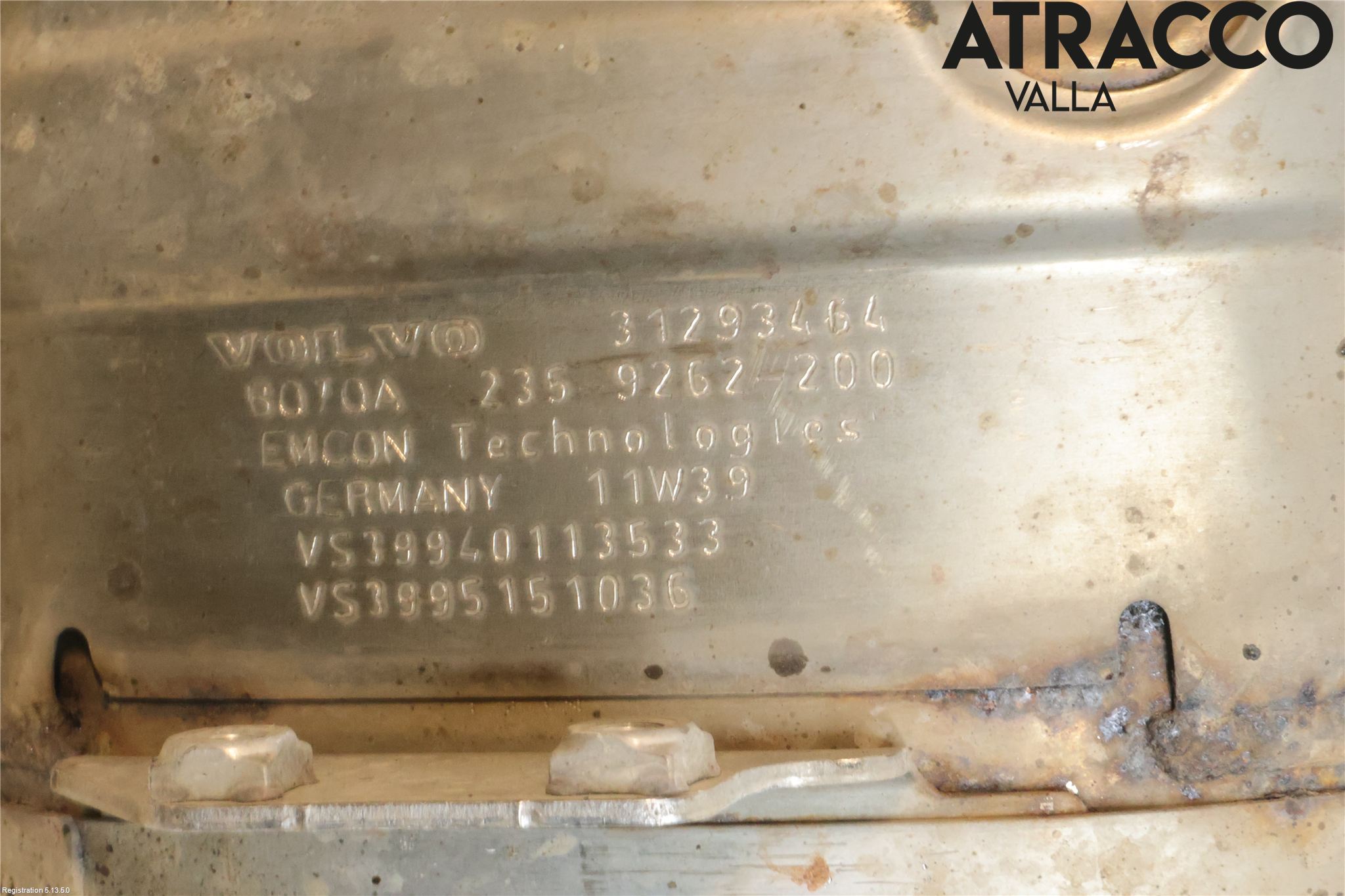 Volvo V70 08-13 Avgas Partikelfilter