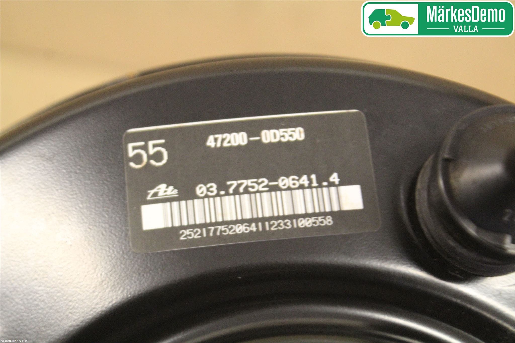 Toyota YARIS XP130 12-14 Bromsservo