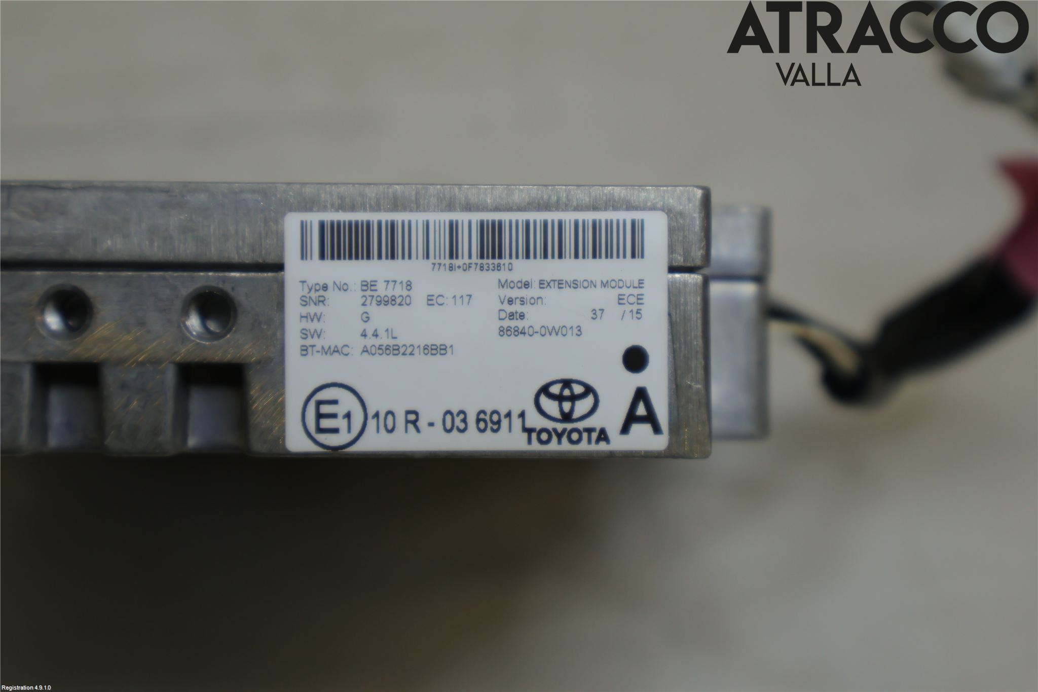 Toyota AURIS 13-19 Styrenhet Multimedia