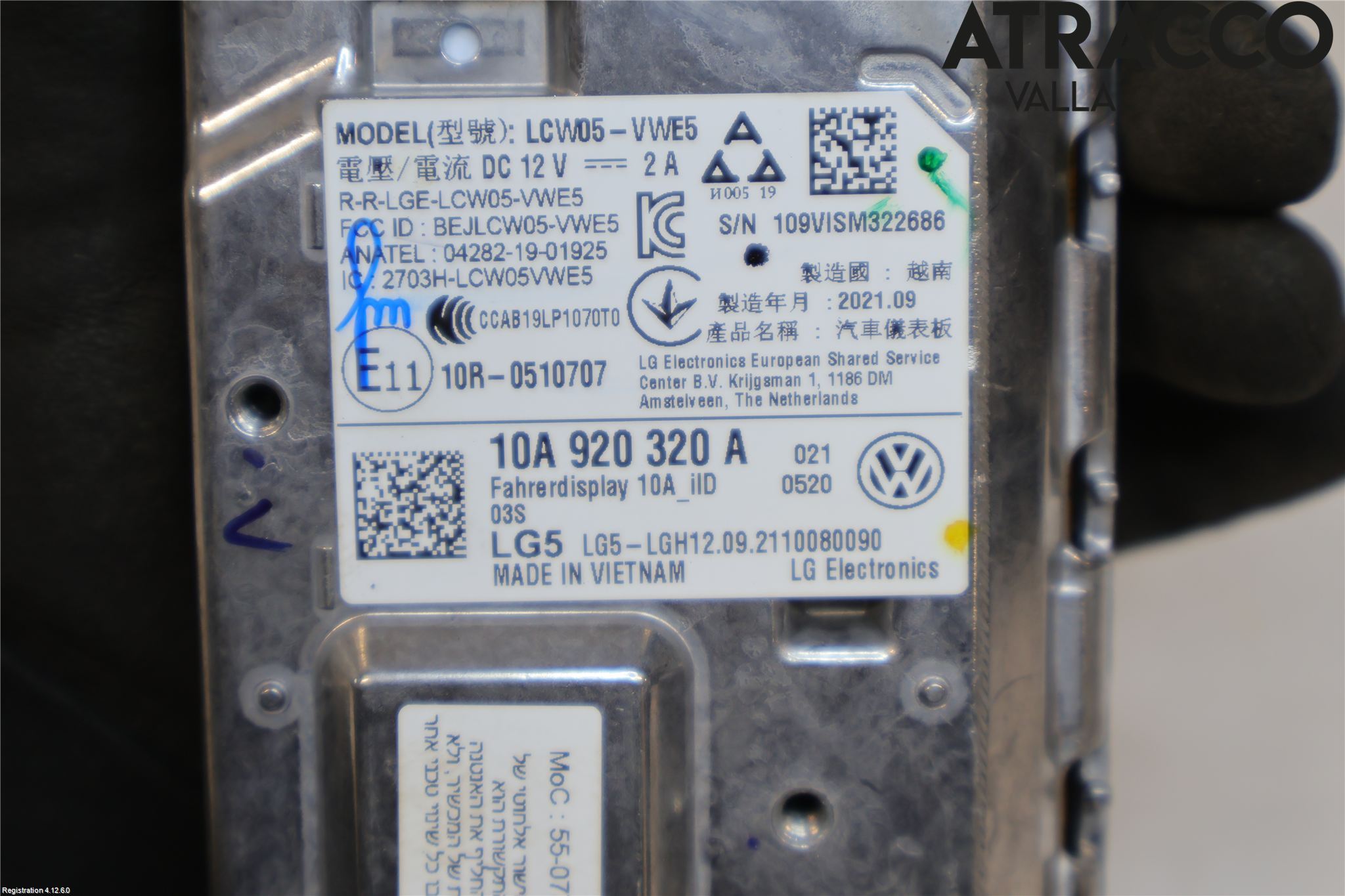 Volkswagen VW ID.4 21- Instrument Komb